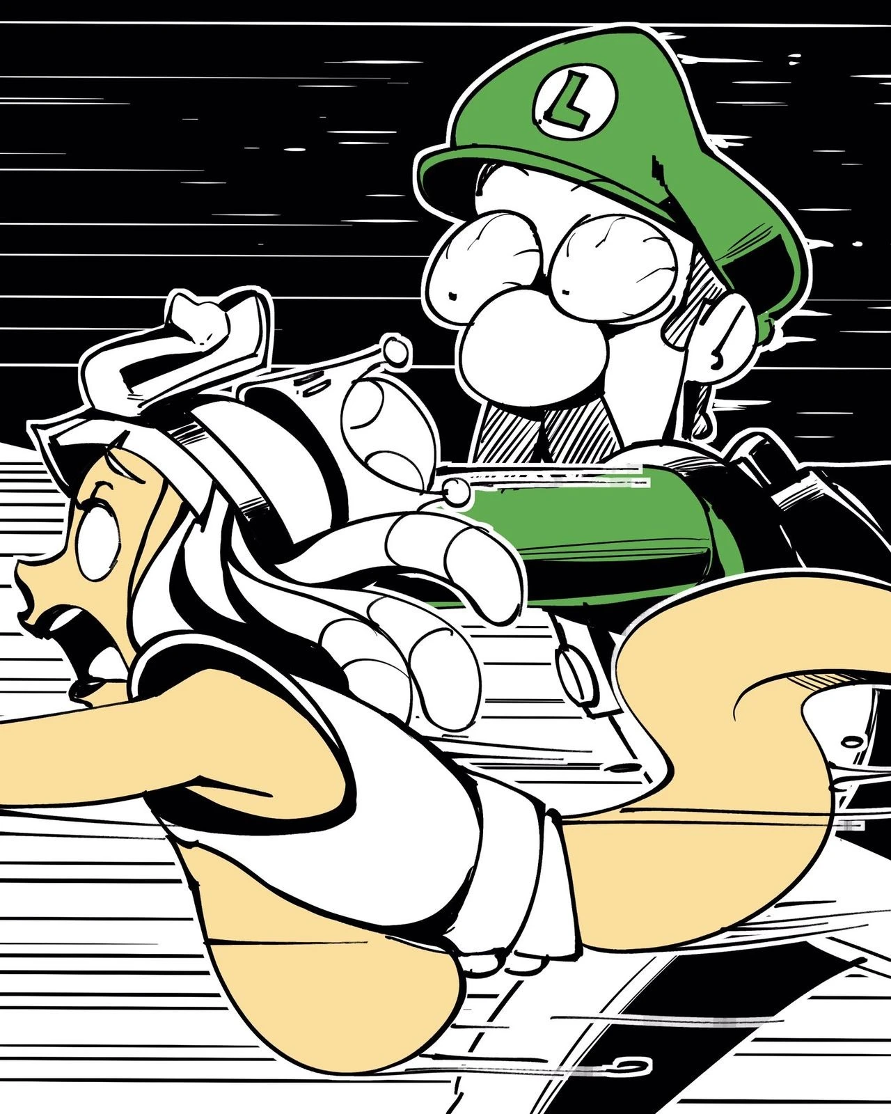 Inktober 2 - Luigi's Mansion hentai manga picture 61