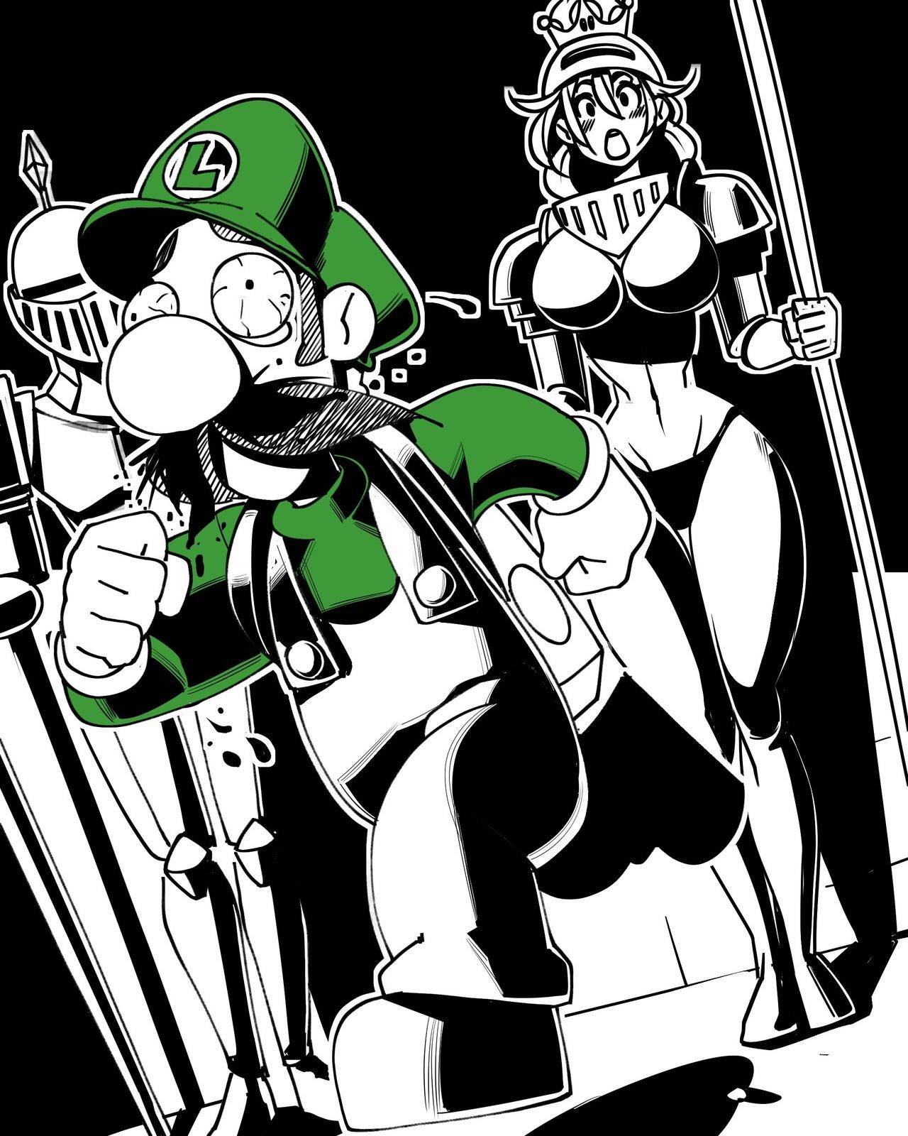 Inktober 2 - Luigi's Mansion hentai manga picture 67