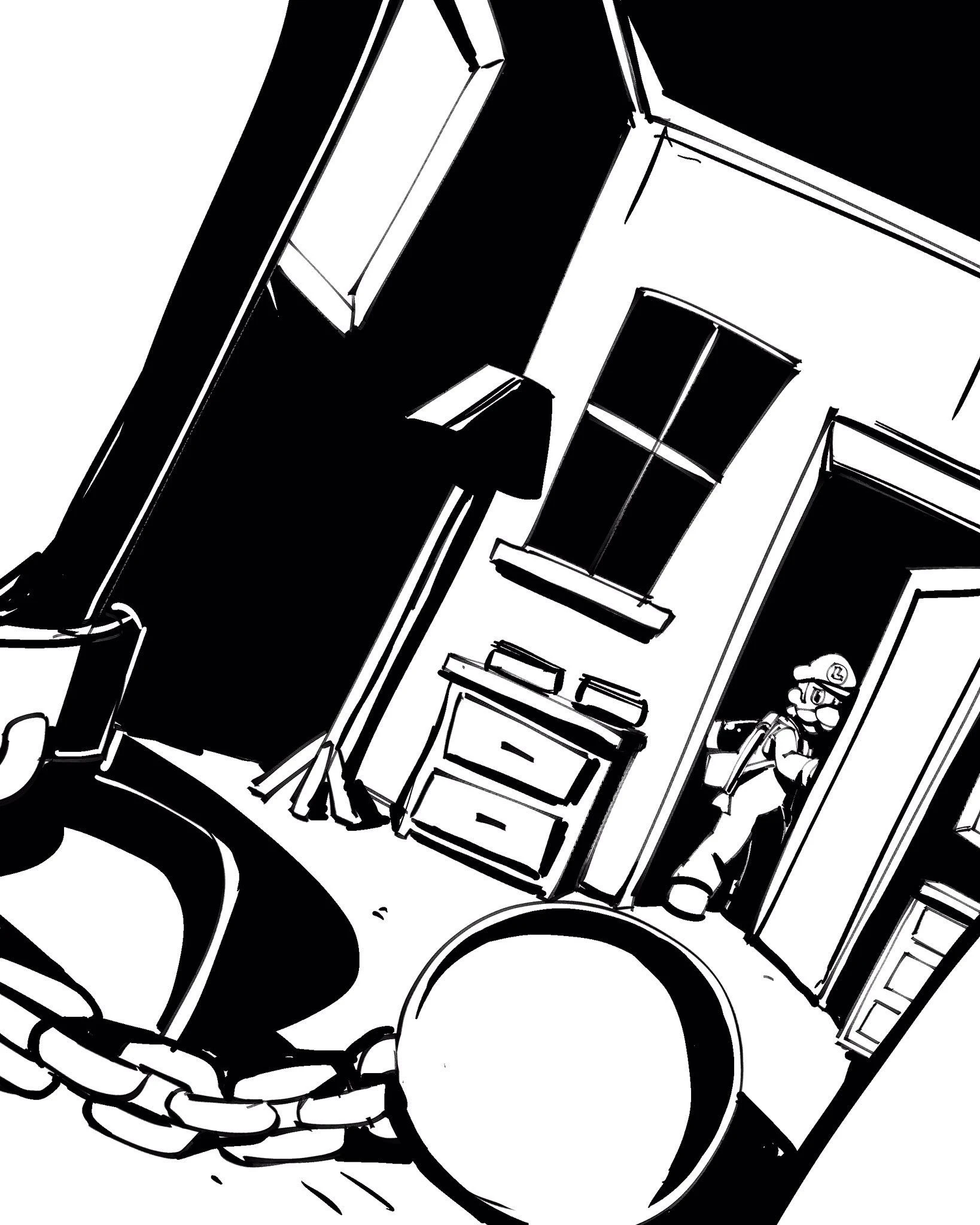 Inktober 2 - Luigi's Mansion hentai manga picture 7