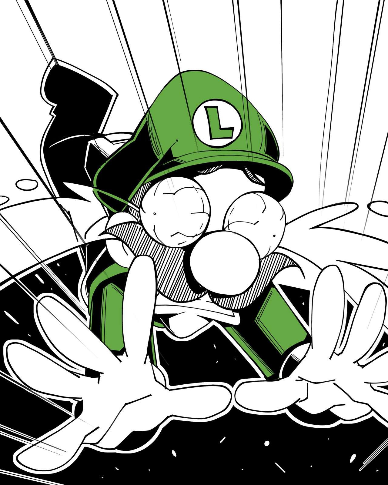 Inktober 2 - Luigi's Mansion hentai manga picture 75