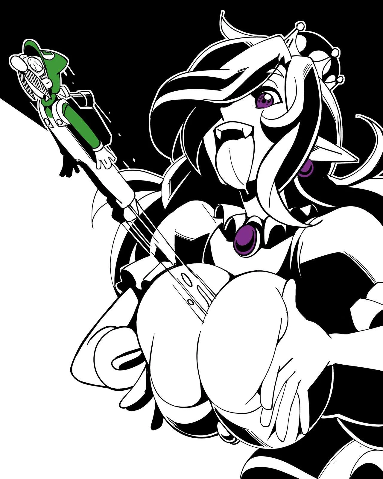 Inktober 2 - Luigi's Mansion hentai manga picture 88
