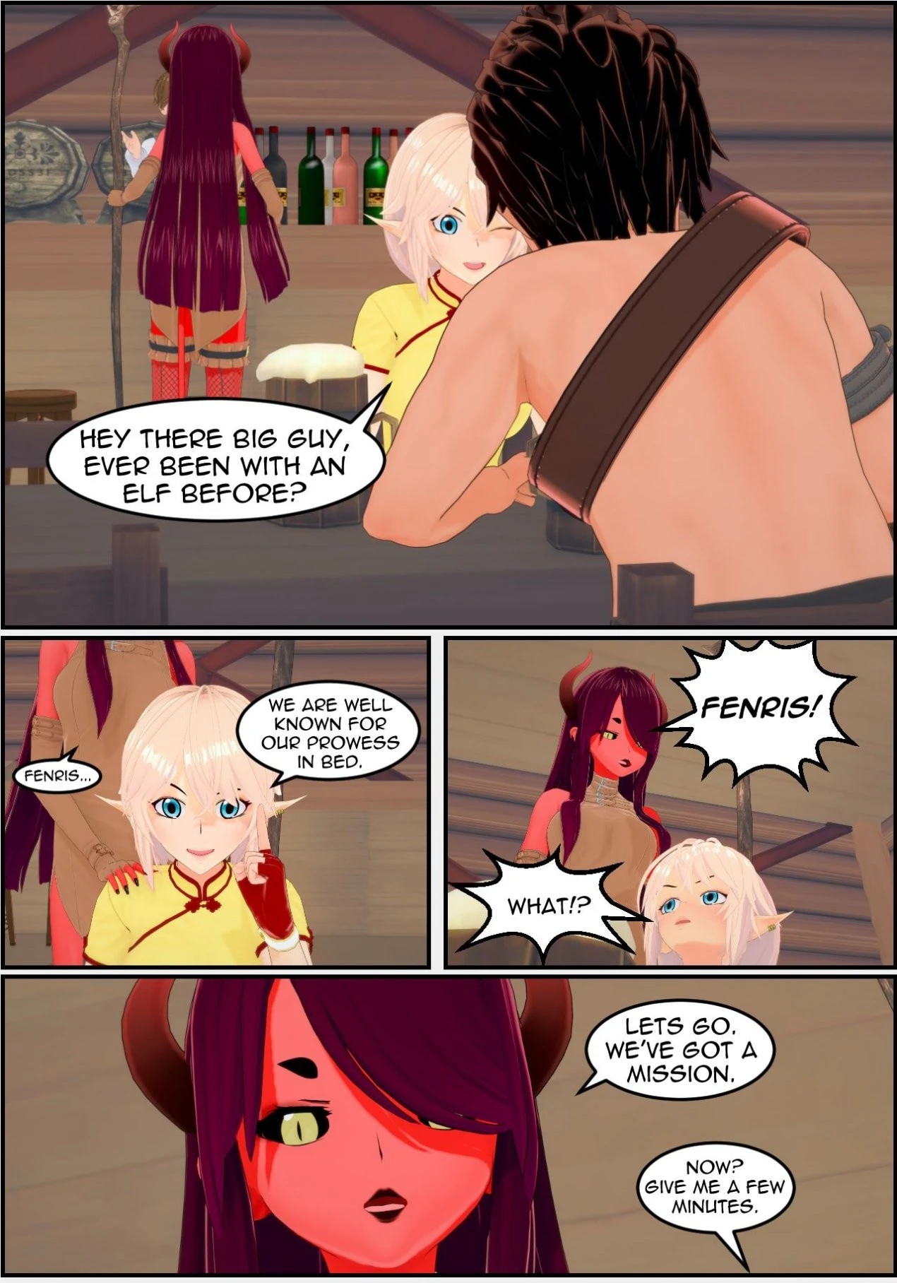 Kiria and Fenris' Adventures porn comic picture 2