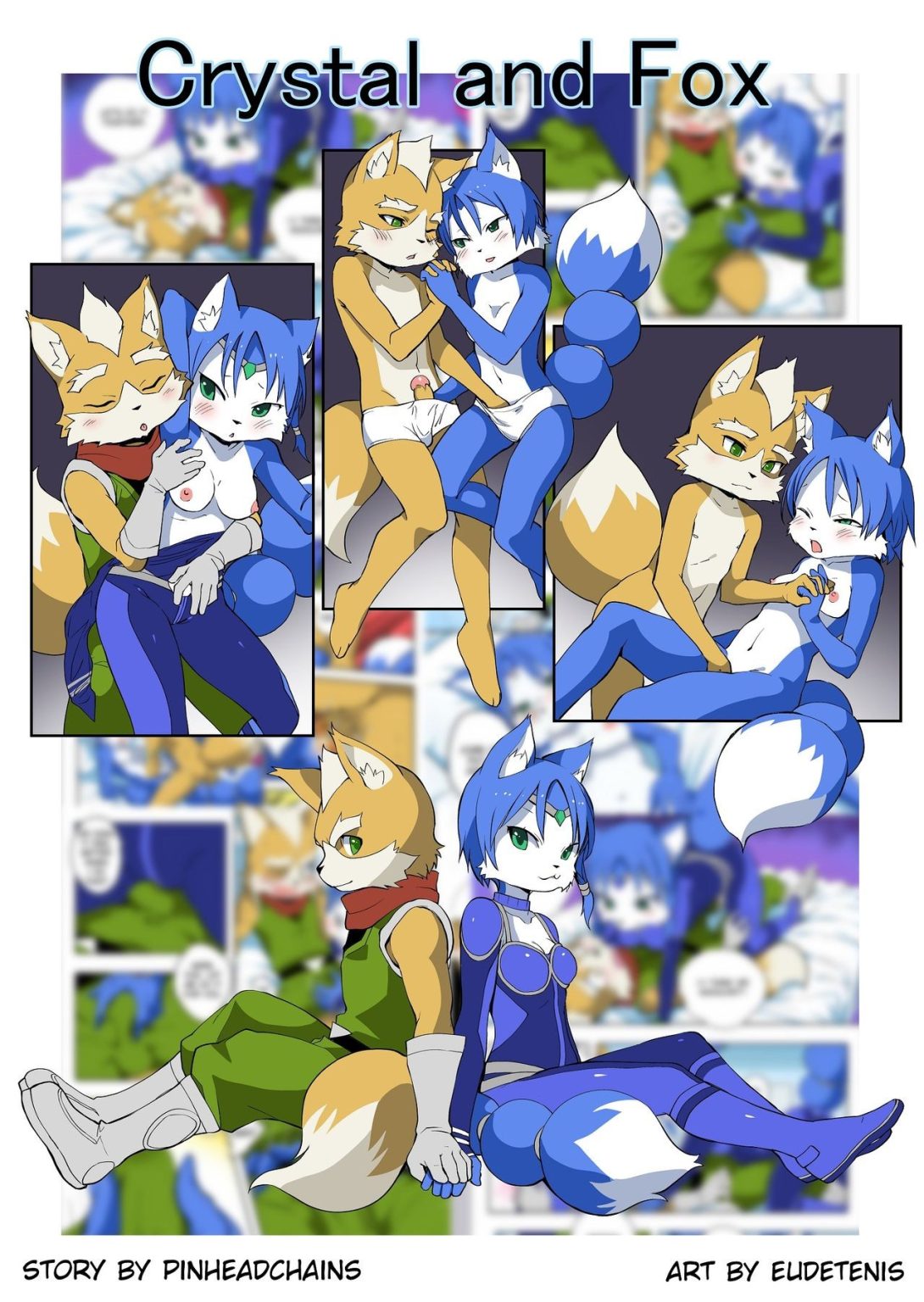 Krystal and Fox porn comic picture 1