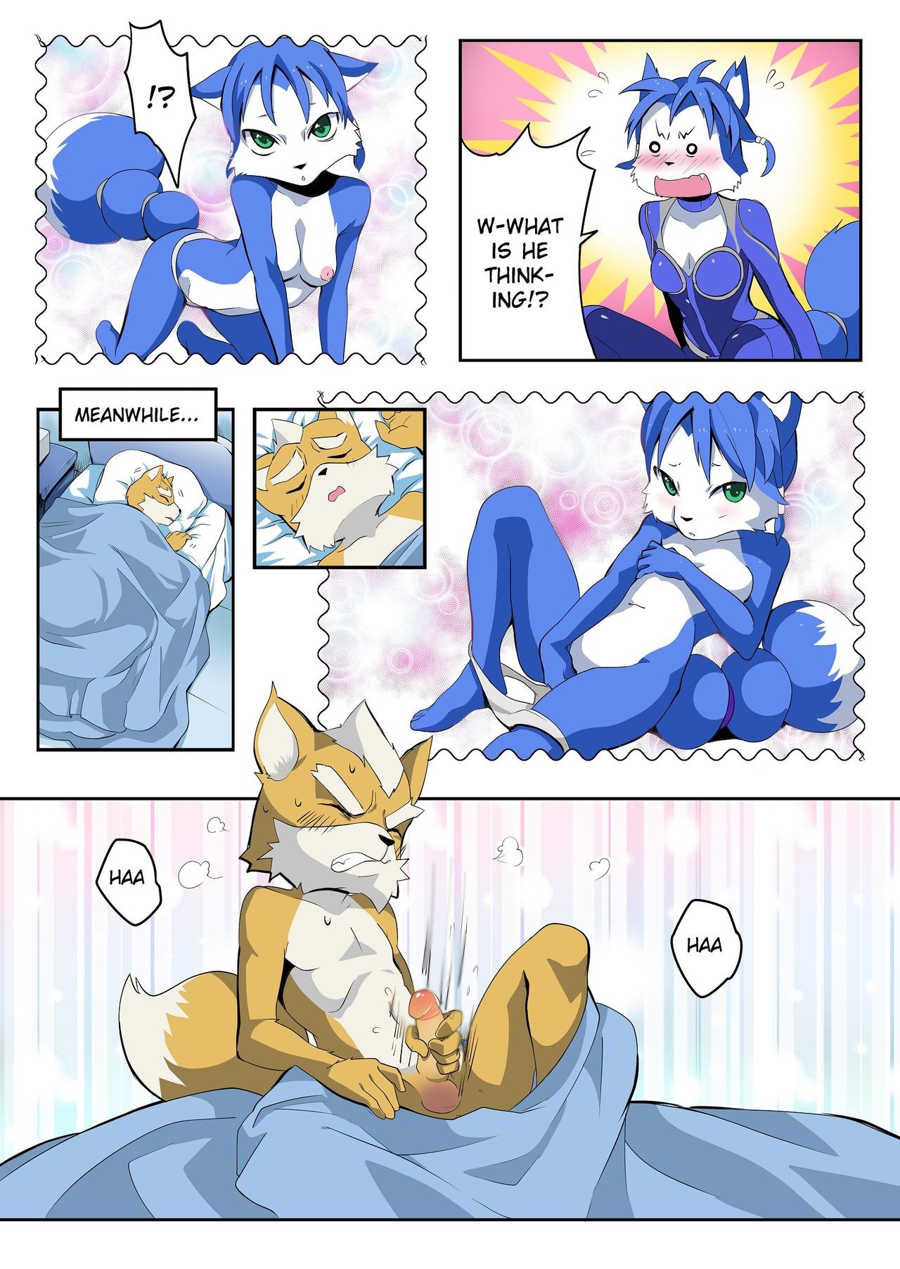 Krystal and Fox porn comic picture 11