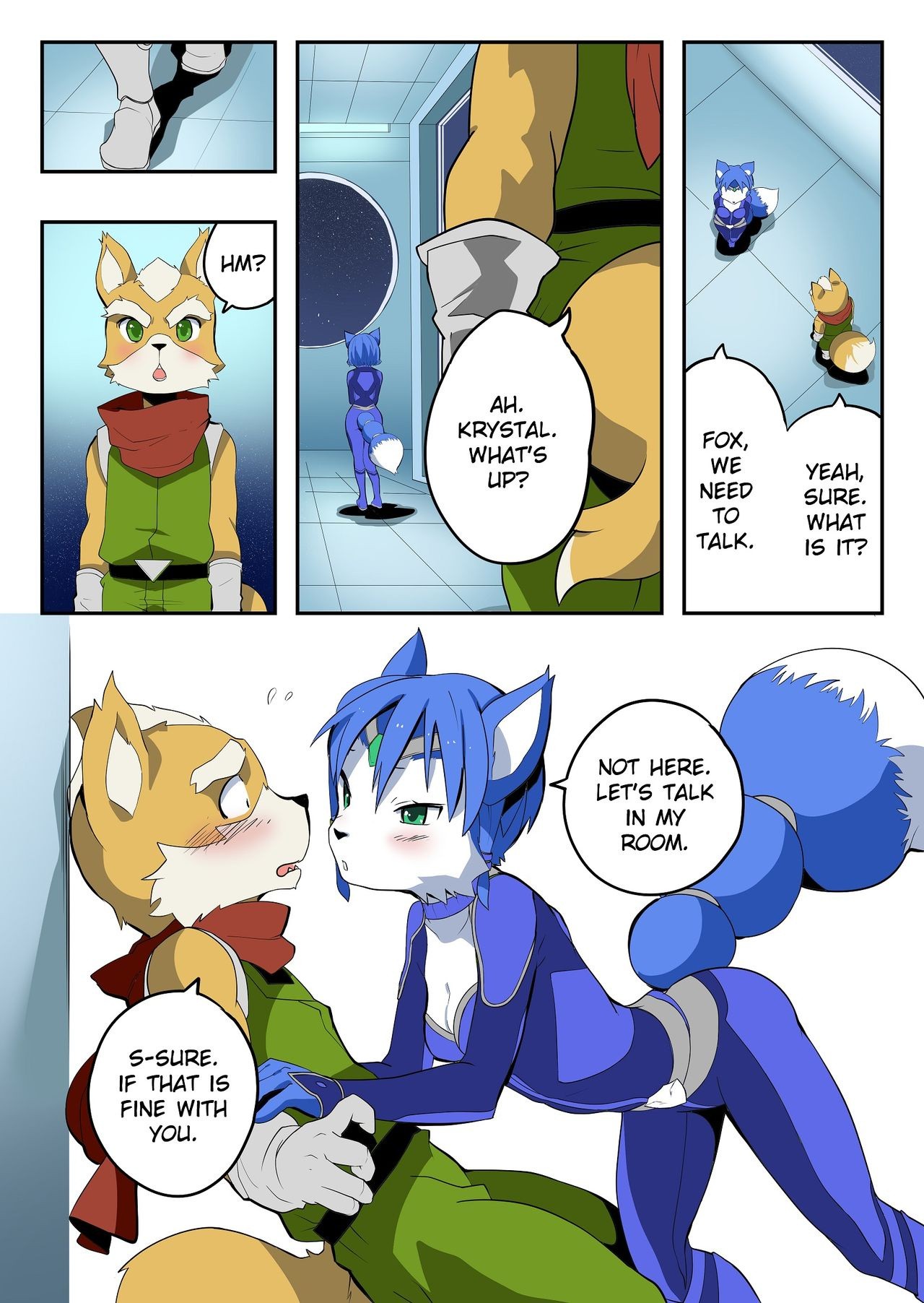Krystal and Fox porn comic picture 14