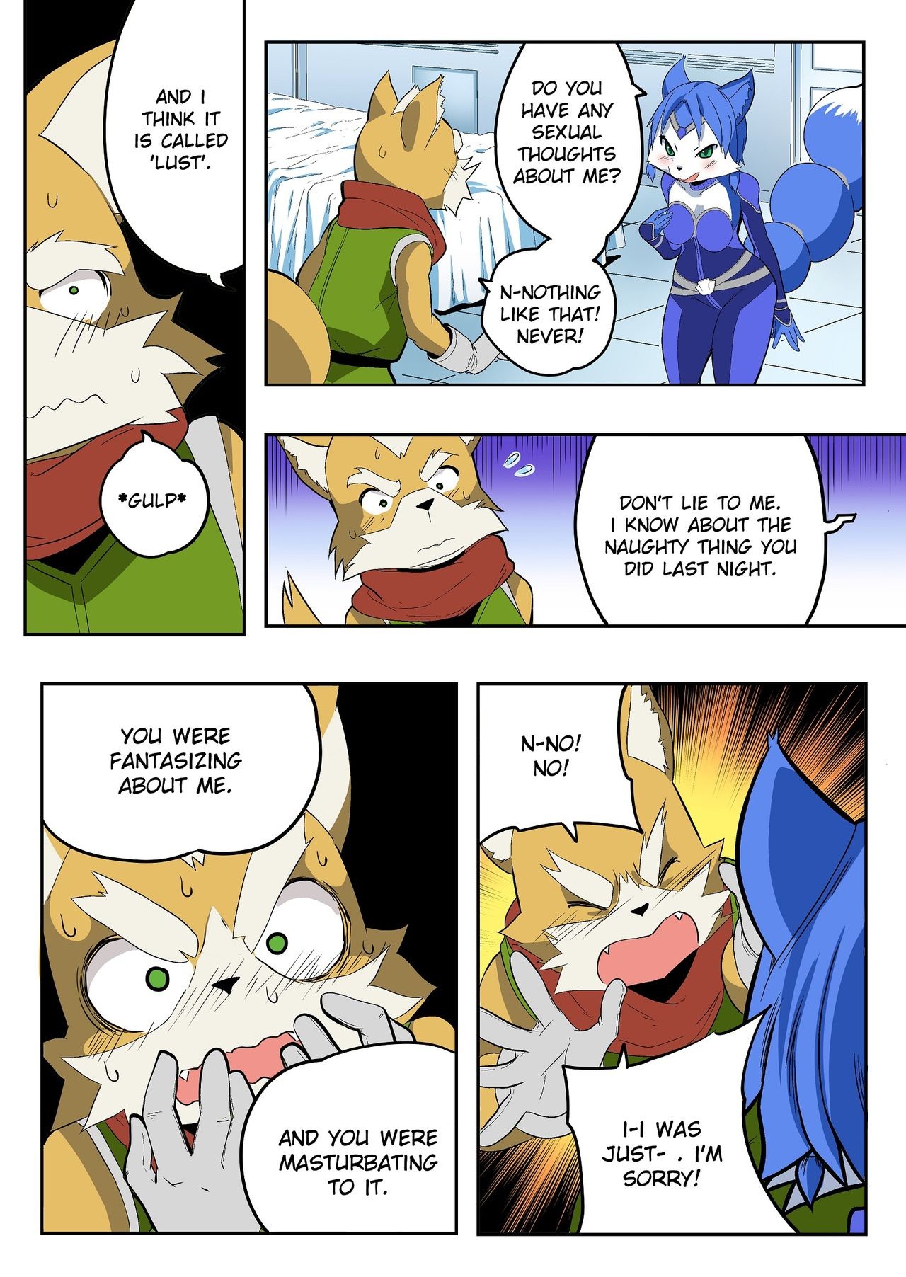 Krystal and Fox porn comic picture 16