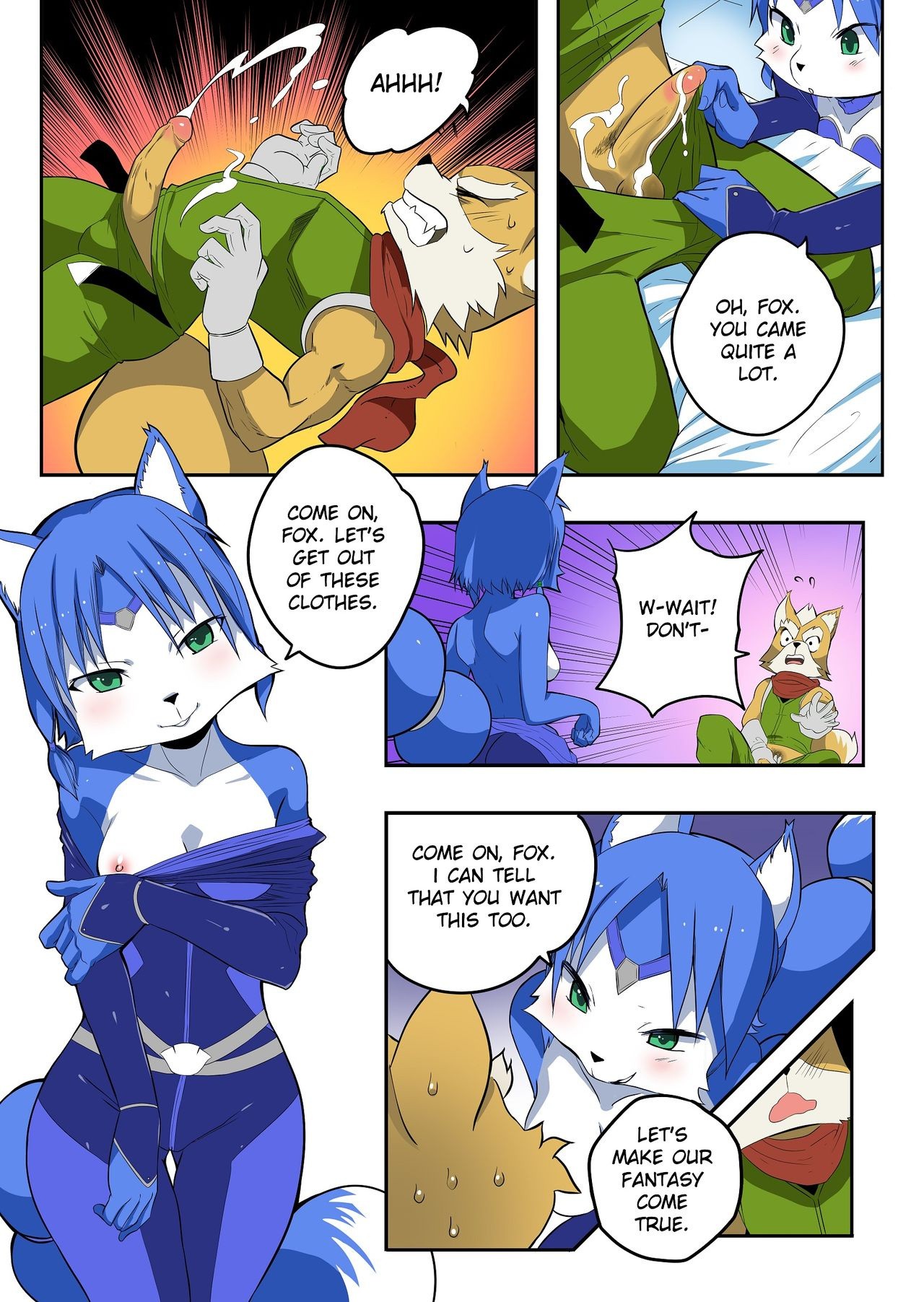 Krystal and Fox porn comic picture 20