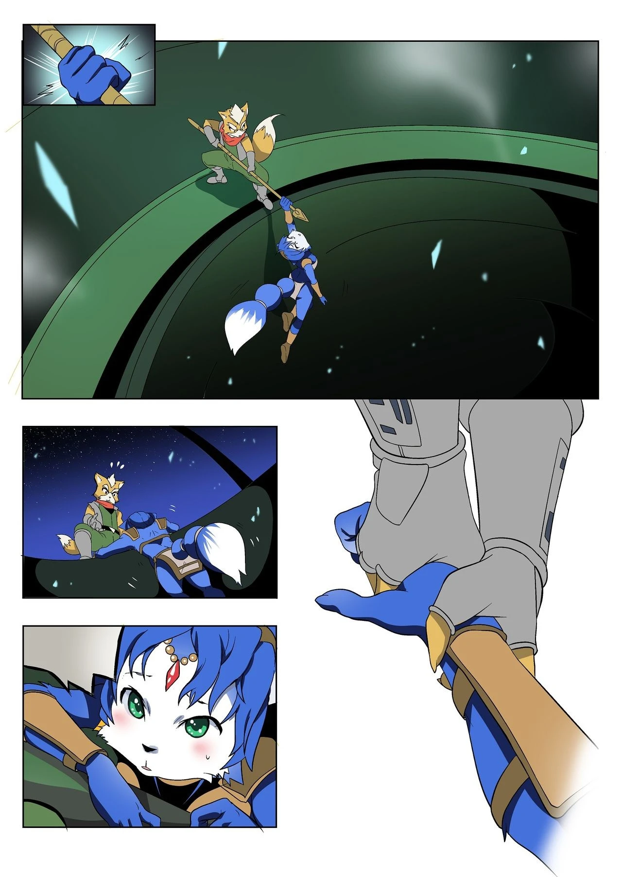 Krystal and Fox porn comic picture 4