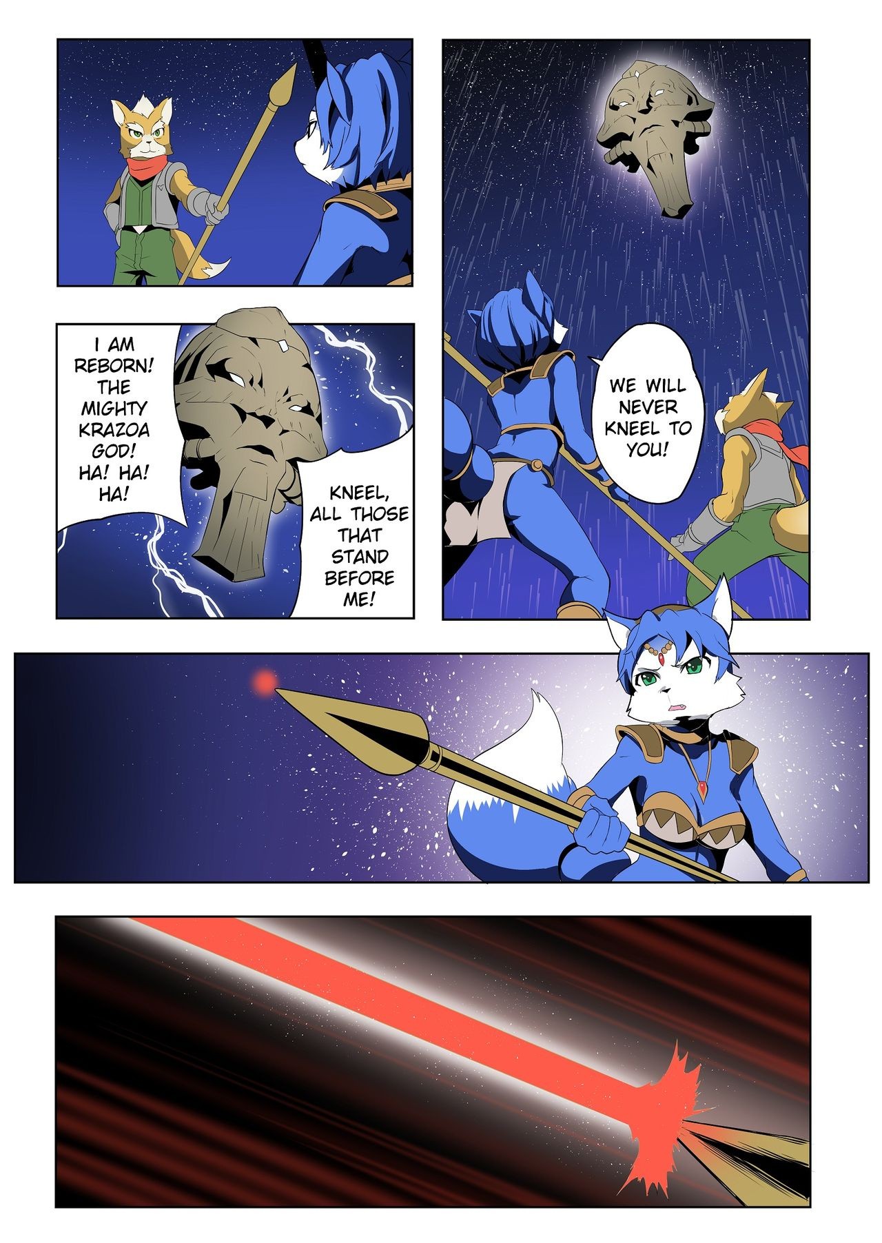 Krystal and Fox porn comic picture 5
