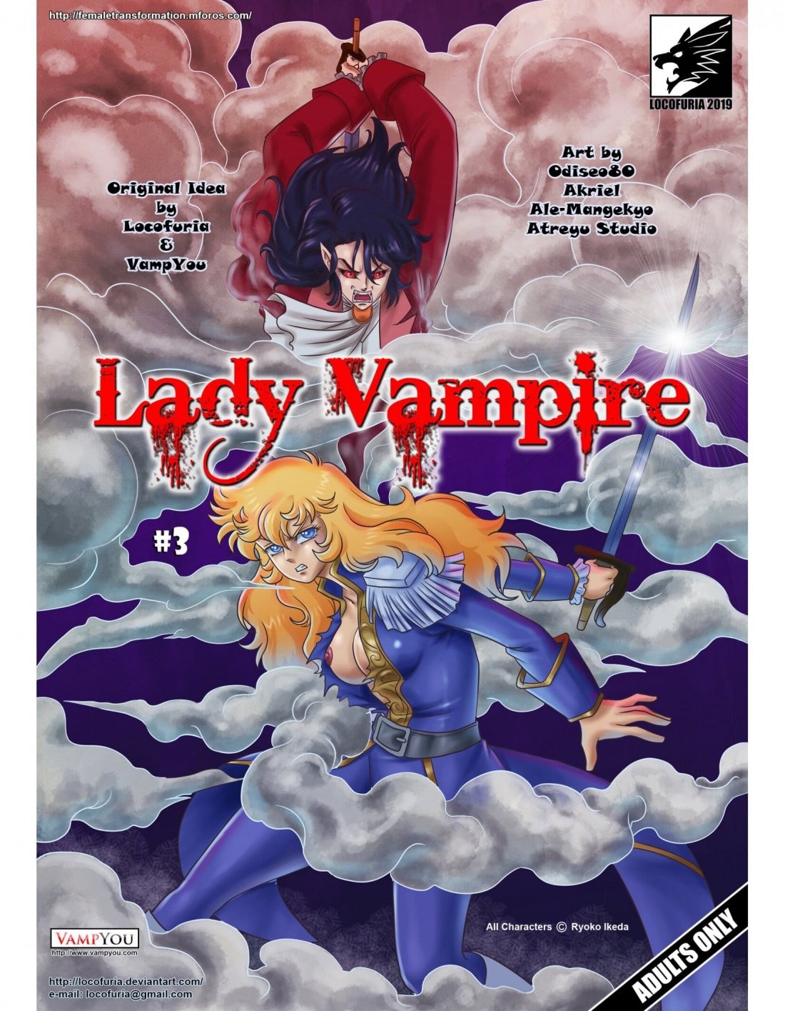 Lady Vampire 3 porn comic picture 1