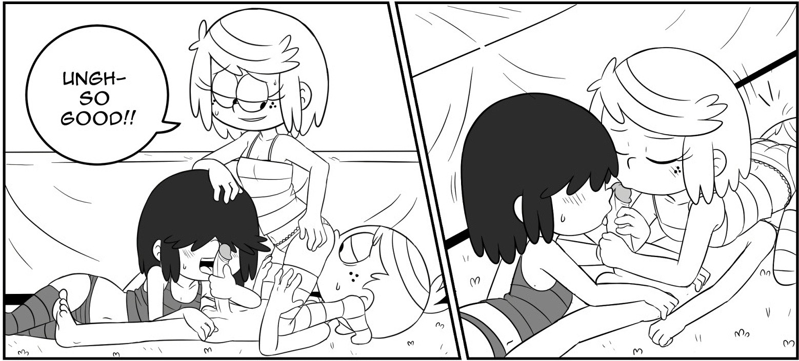 Lincoln x Lucy x Lupa porn comic picture 2