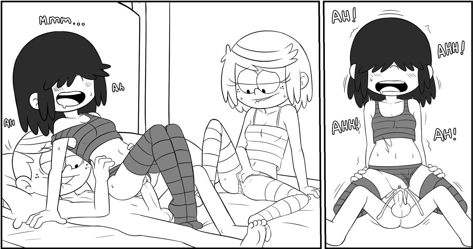 Lincoln x Lucy x Lupa porn comic picture 3