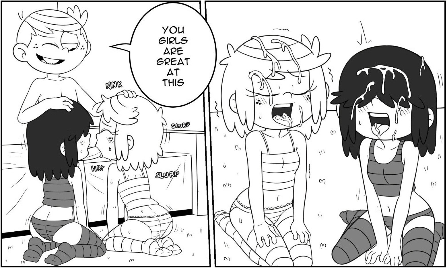 Lincoln x Lucy x Lupa porn comic picture 5