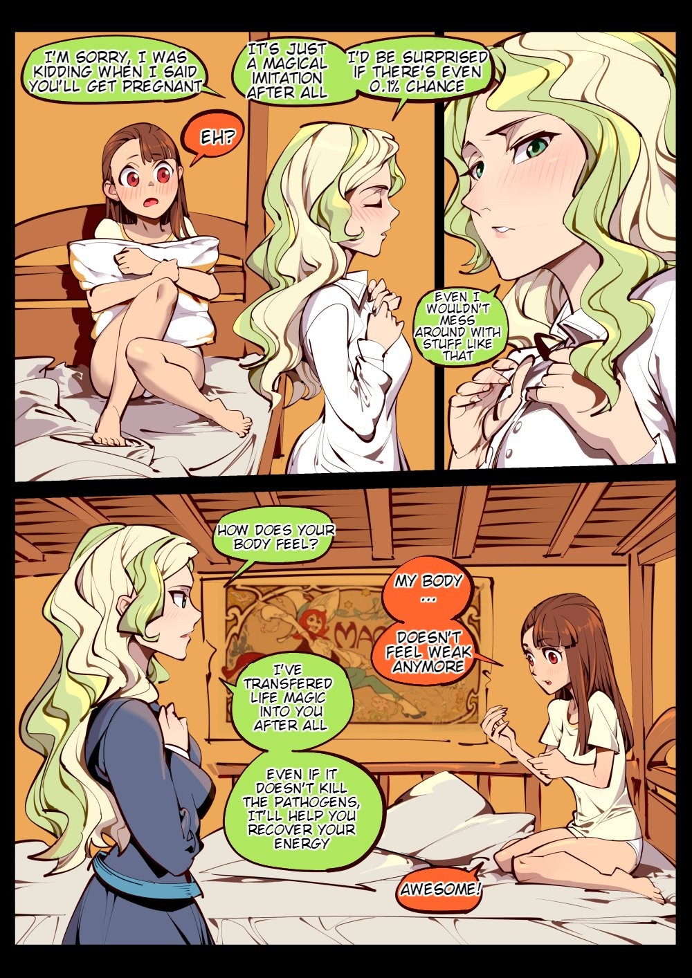 Little witch love porn comic picture 20