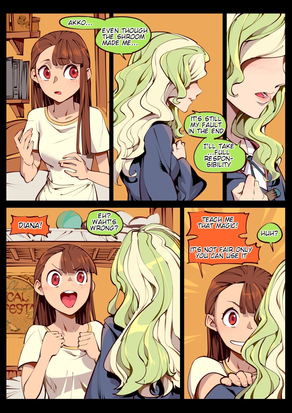 Little witch love porn comic picture 21