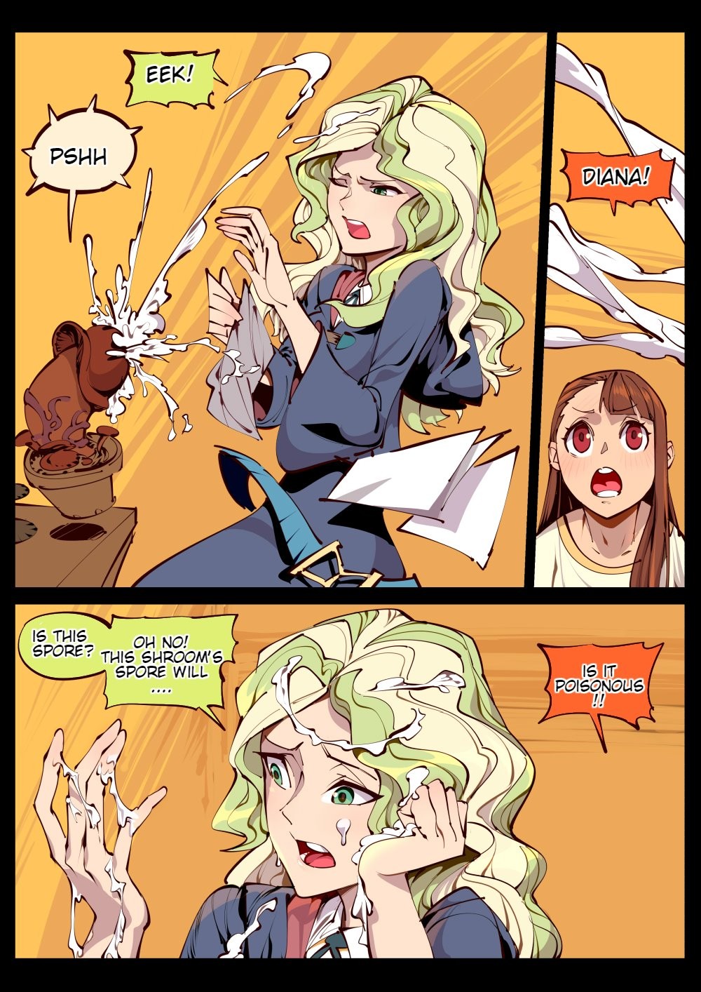Little witch love porn comic picture 3