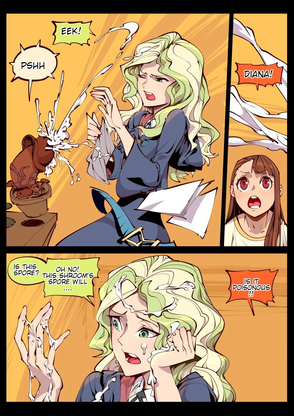 Little witch love porn comic picture 3