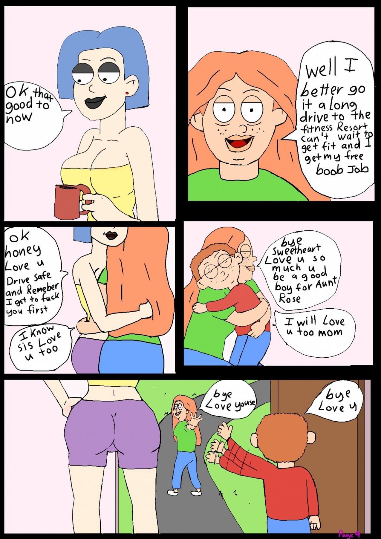 Love the family: Staying at my aunt porn comic picture 10