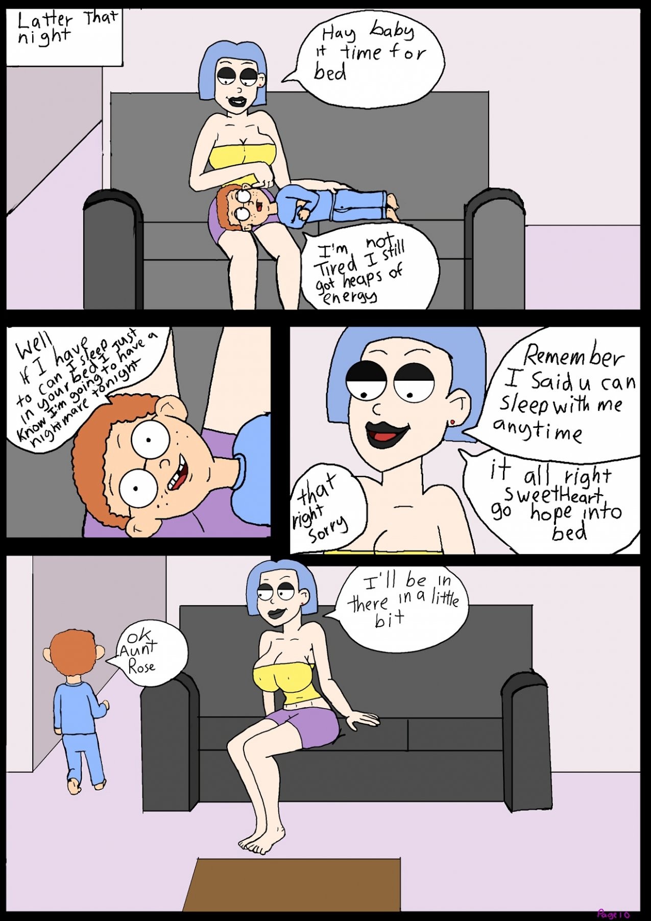 Love the family: Staying at my aunt porn comic picture 11