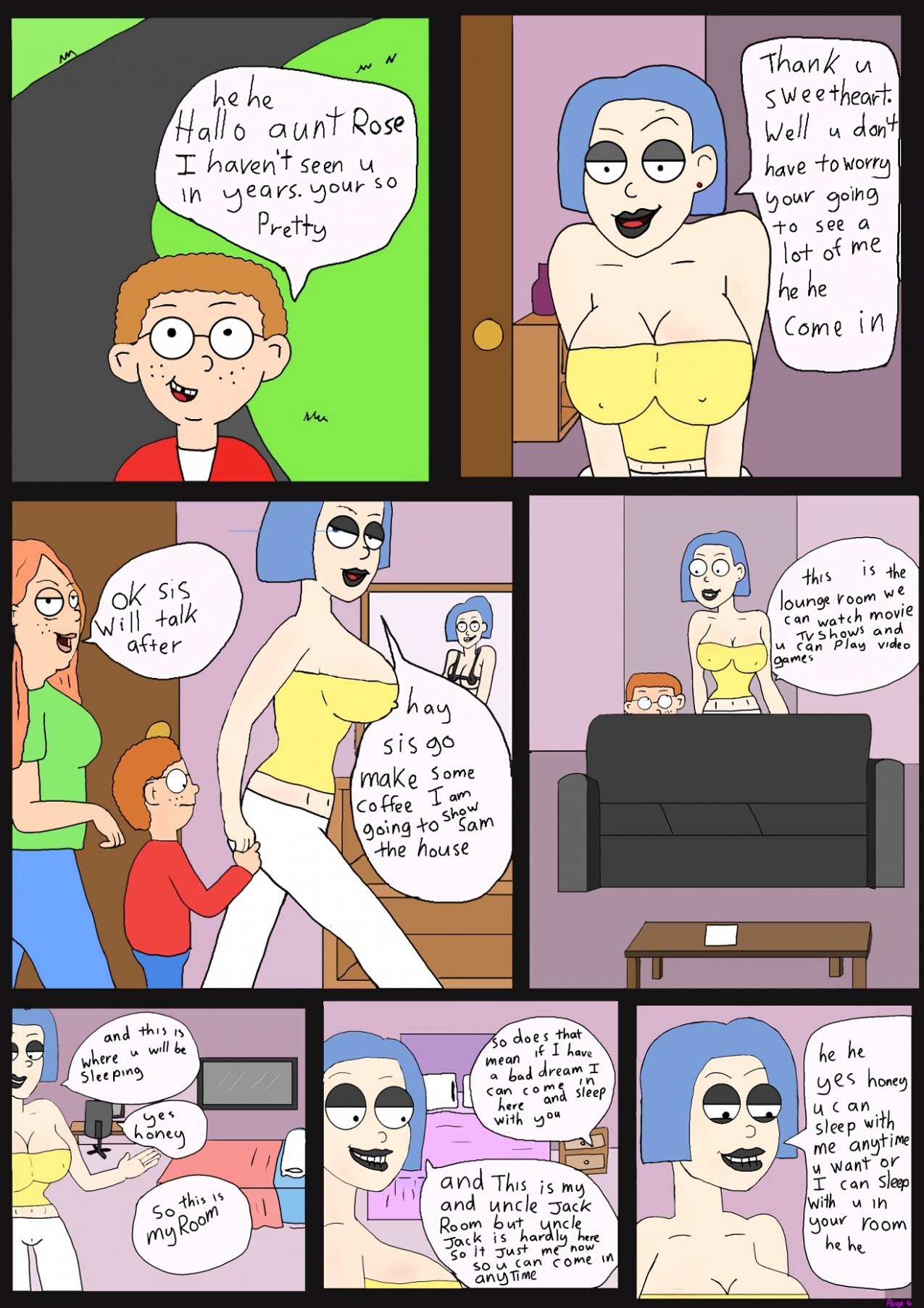 Love the family: Staying at my aunt porn comic picture 5
