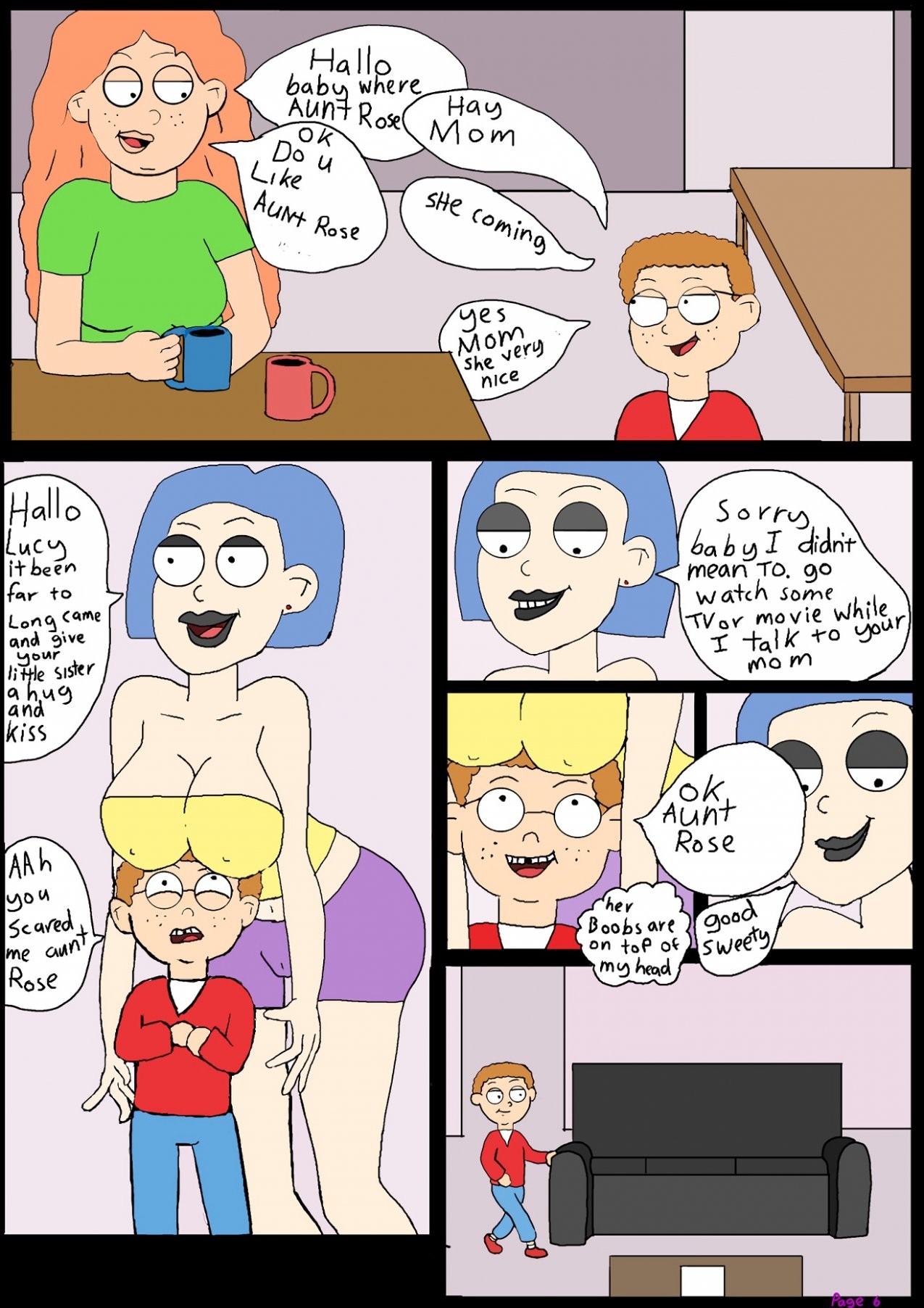 Love the family: Staying at my aunt porn comic picture 7