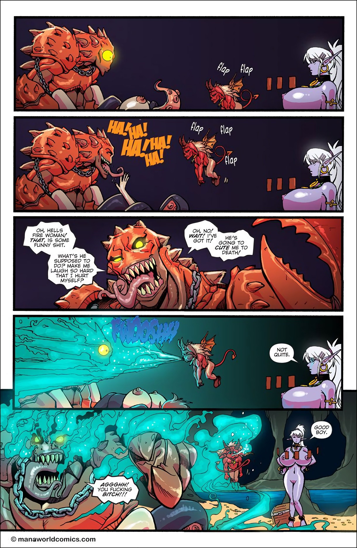 Mana world 11: Blood in the water porn comic picture 11