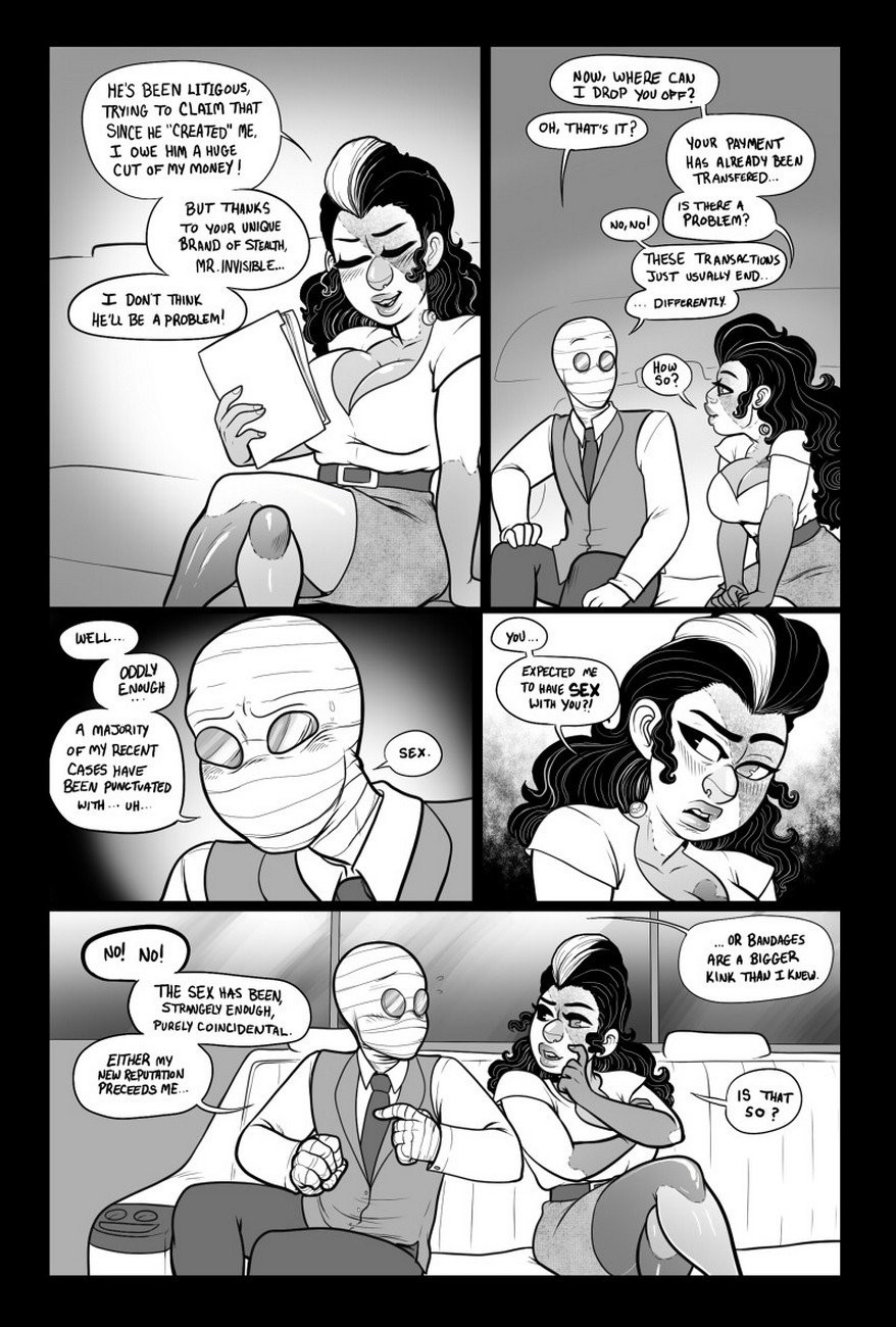 Mr Invisible & The Bride Of Frankenstein porn comic picture 4