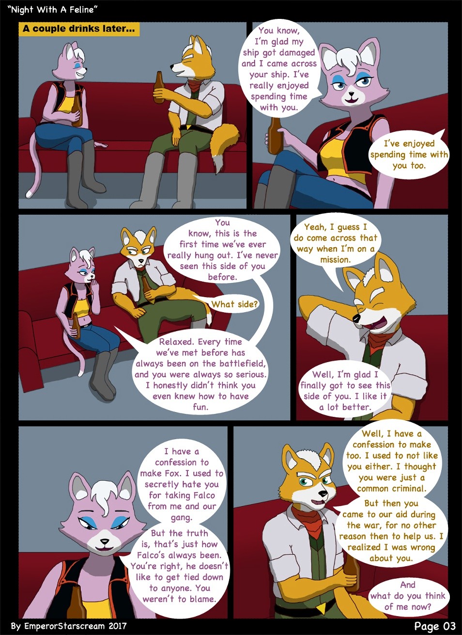 Night With A Feline porn comic picture 3