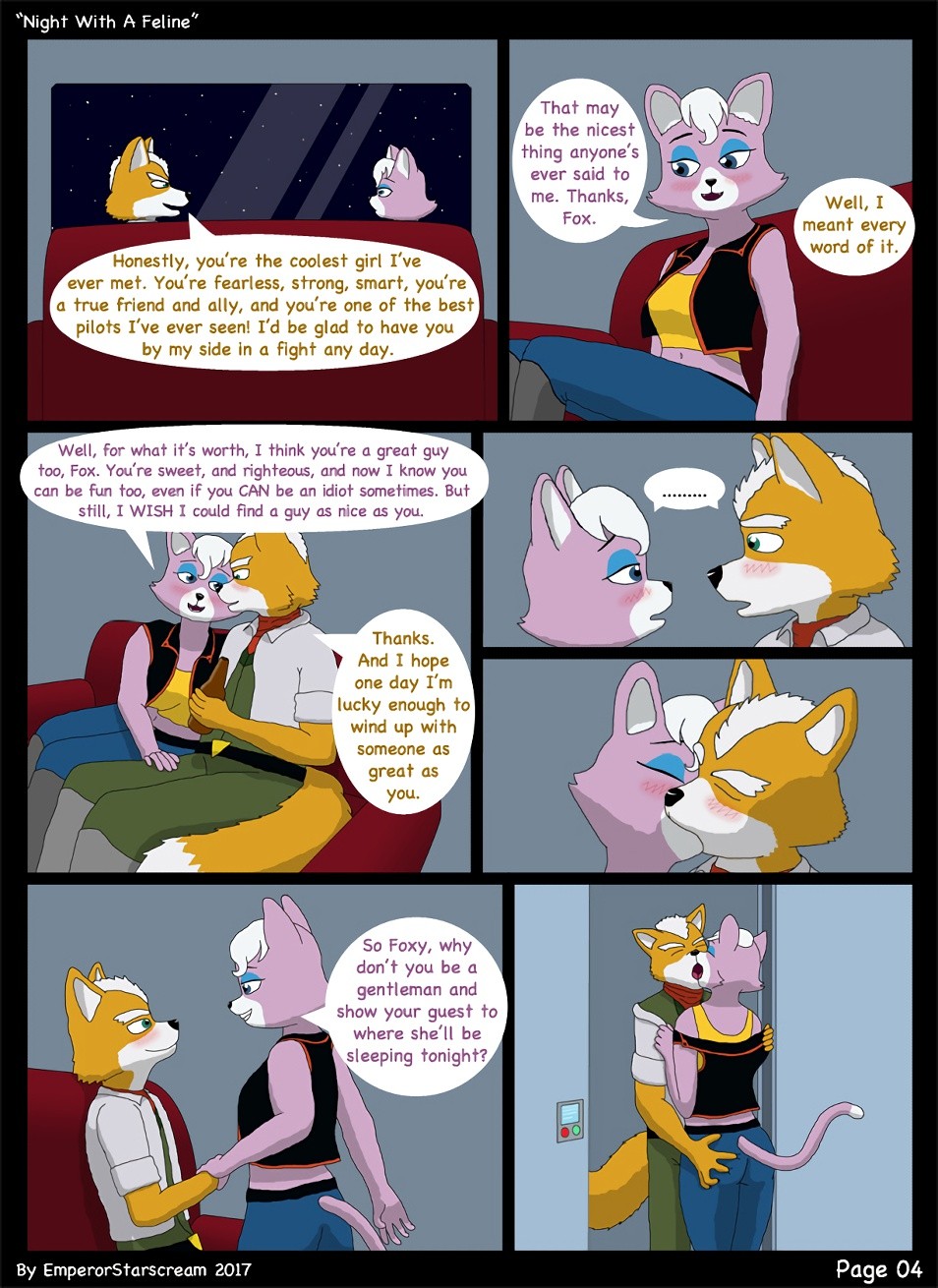Night With A Feline porn comic picture 4