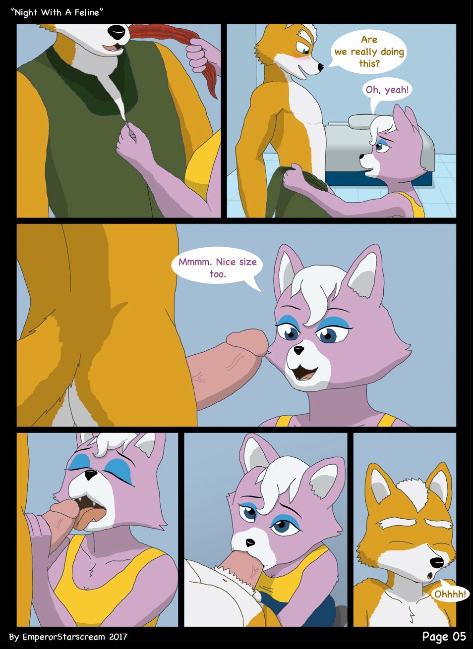 Night With A Feline porn comic picture 5