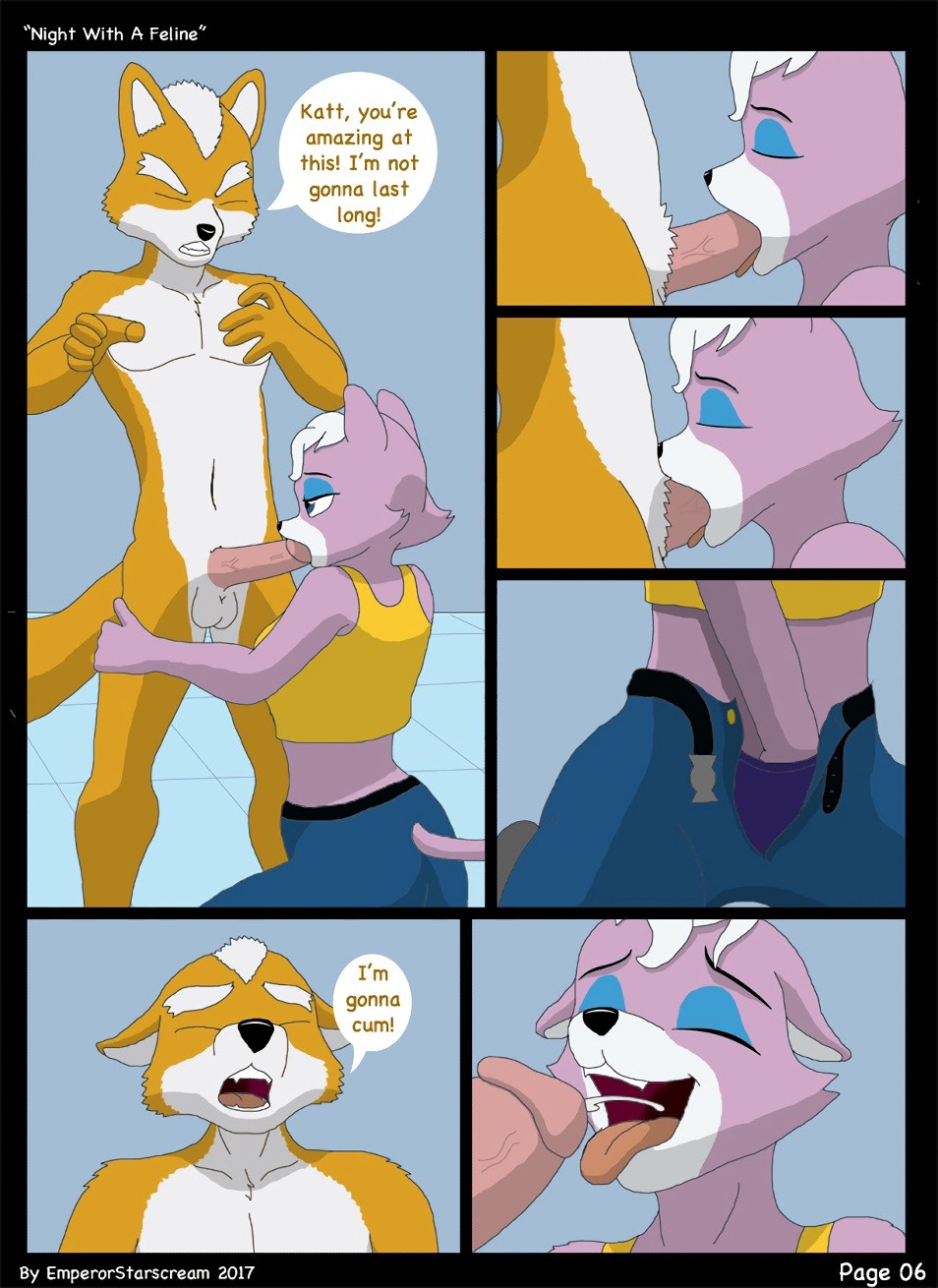 Night With A Feline porn comic picture 6