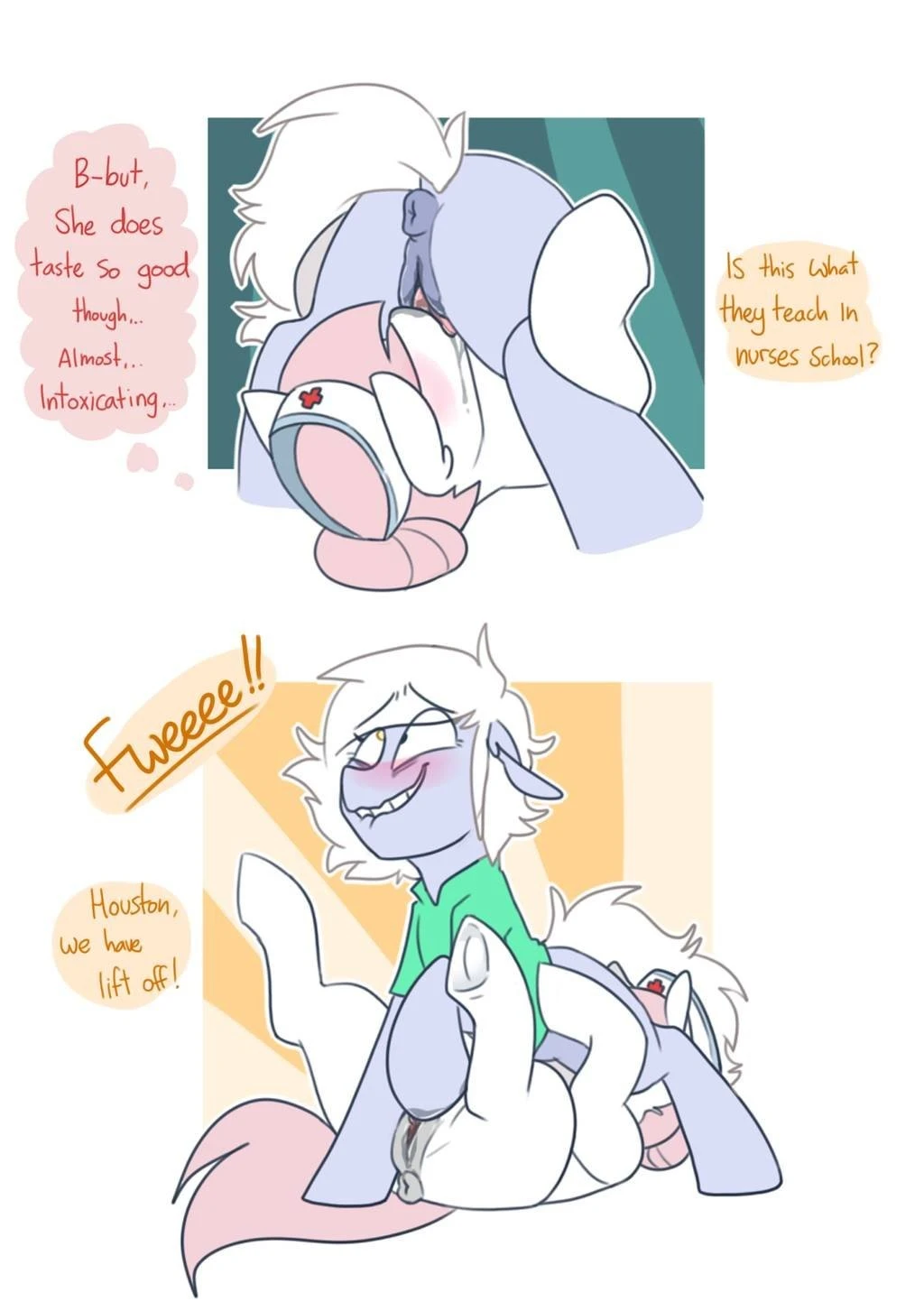 NSFW Comic! White Pills X Redheart porn comic picture 14