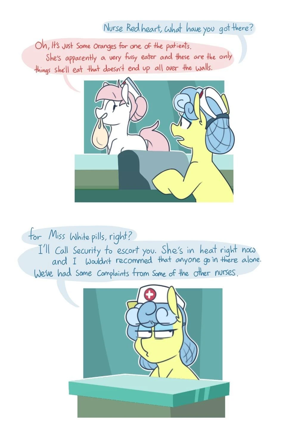 NSFW Comic! White Pills X Redheart porn comic picture 2