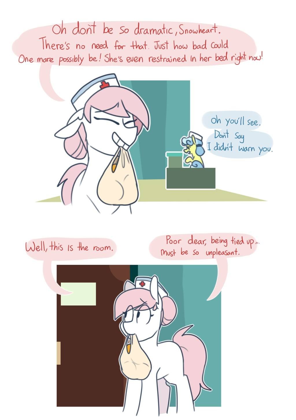 NSFW Comic! White Pills X Redheart porn comic picture 3