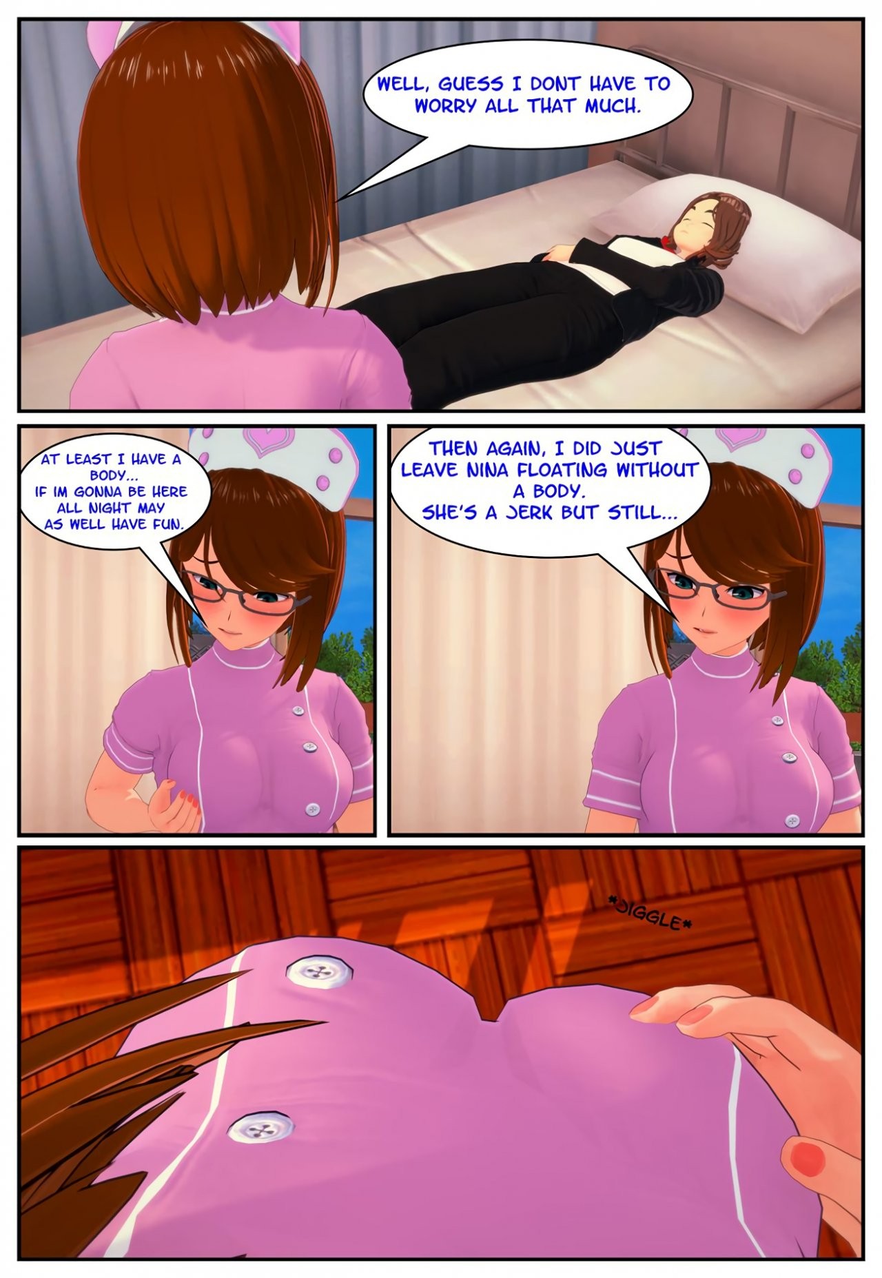 Nurse Nina's night porn comic picture 13