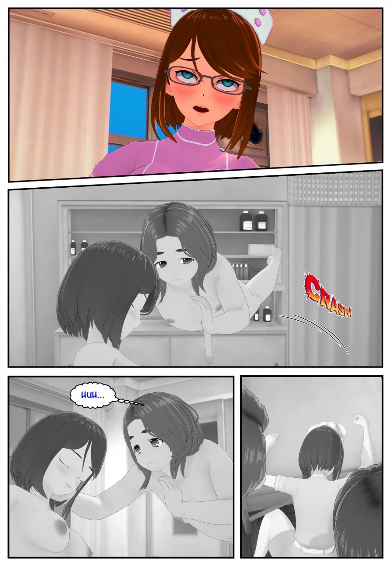 Nurse Nina's night porn comic picture 9