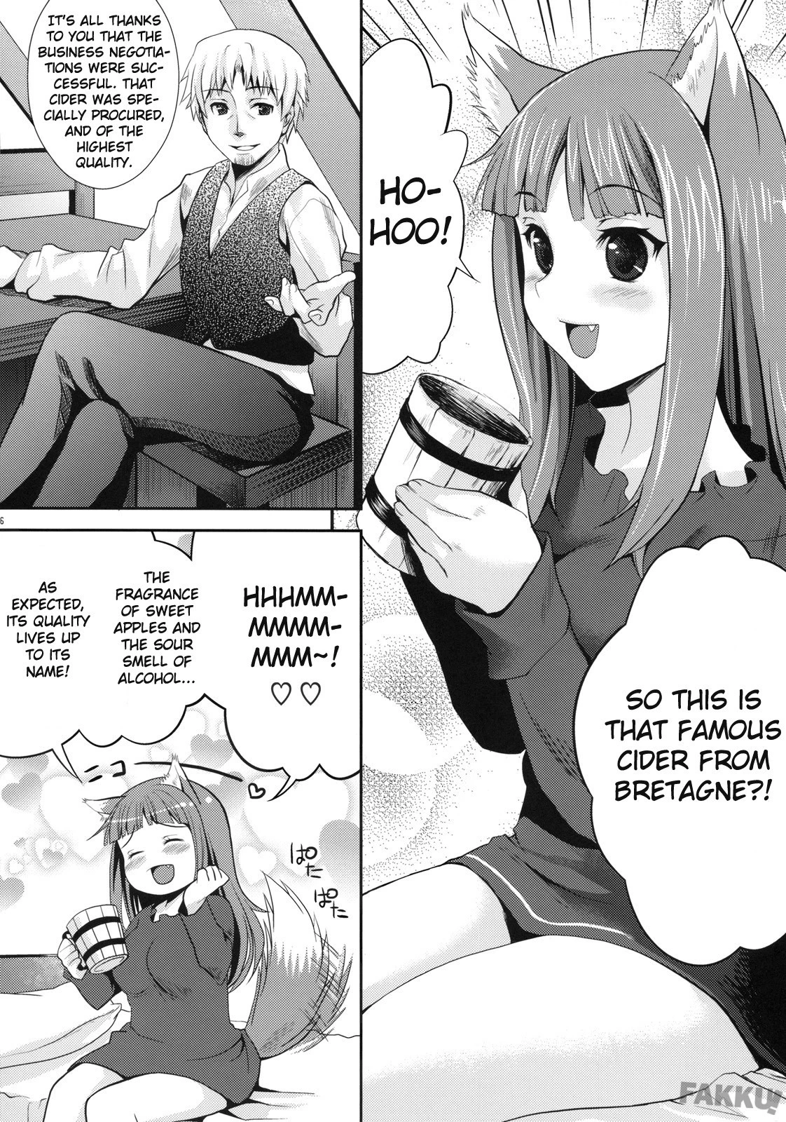 Ookami to Mitsu Ringo hentai manga picture 3