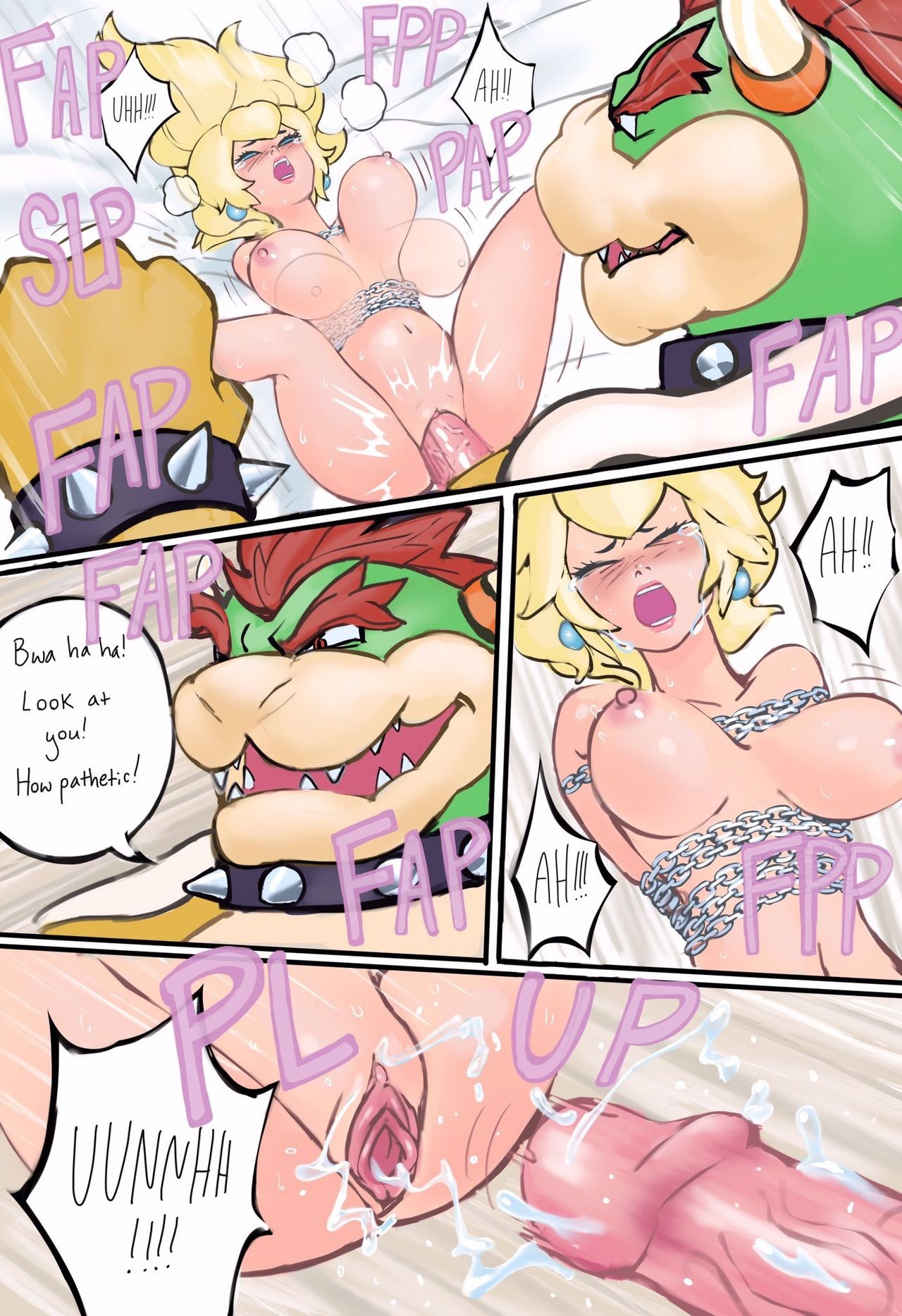 Peach's punishment porn comic picture 5