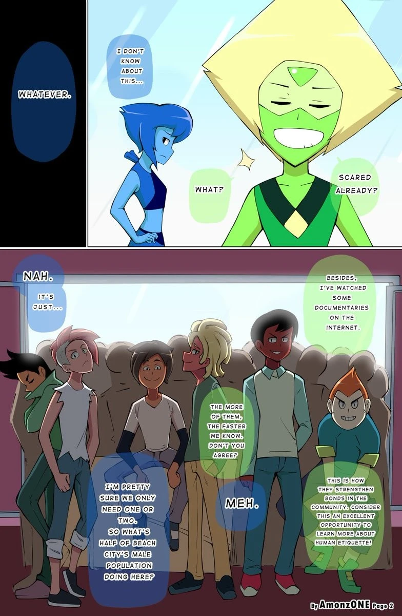 Peridot + Lapis porn comic picture 2