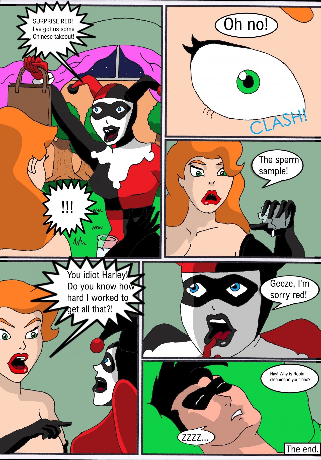 Poison Ivy & Robin: Elicitation of his Intimate Seed porn comic picture 33