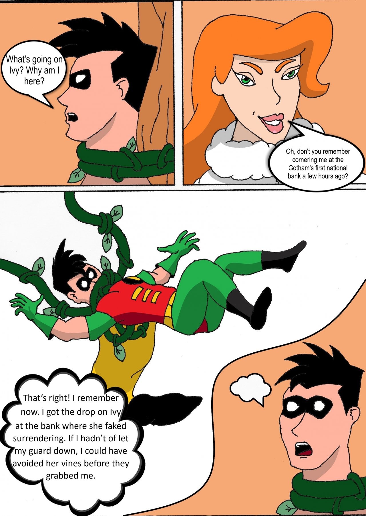 Poison Ivy & Robin: Elicitation of his Intimate Seed porn comic picture 6