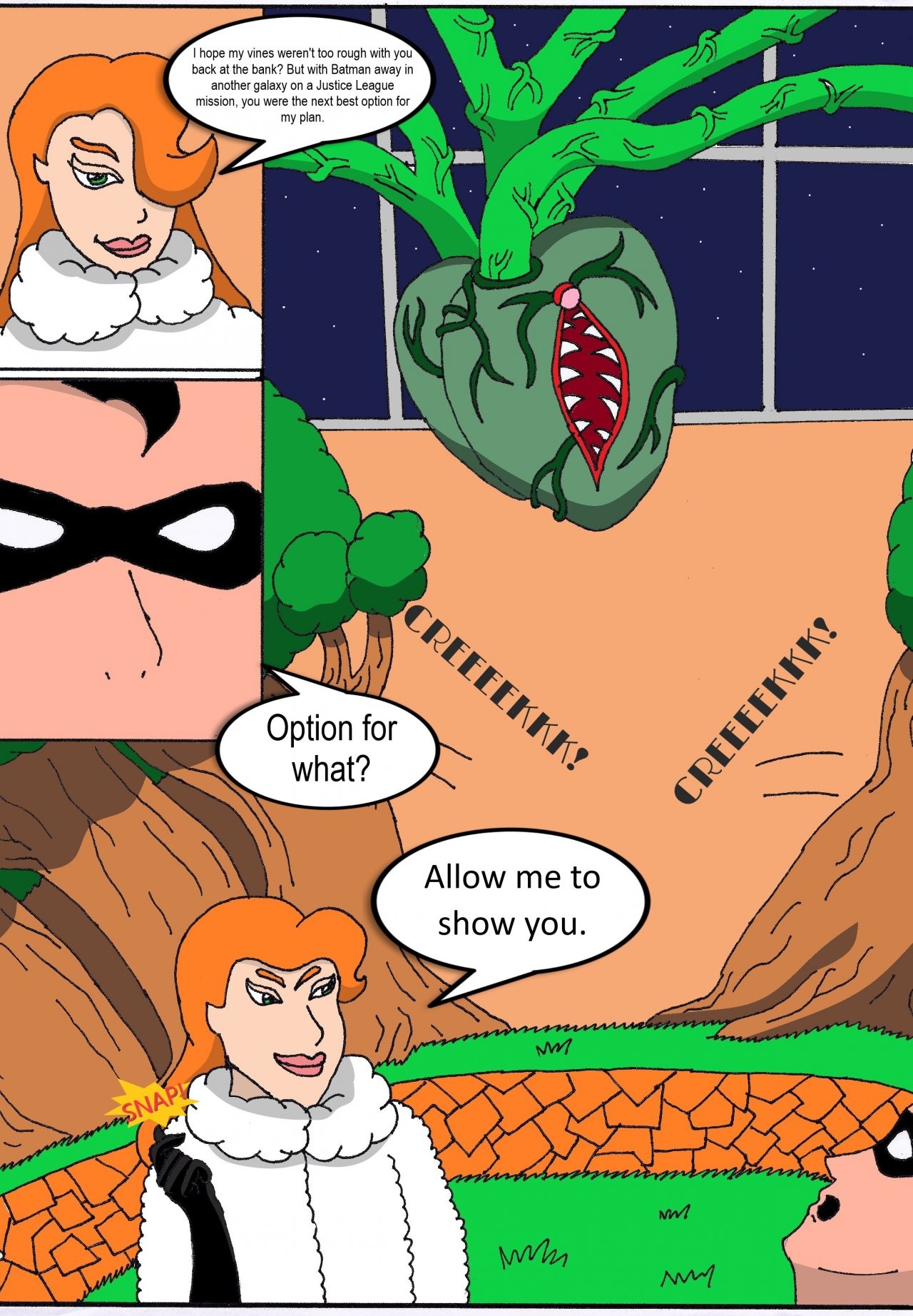 Poison Ivy & Robin: Elicitation of his Intimate Seed porn comic picture 7