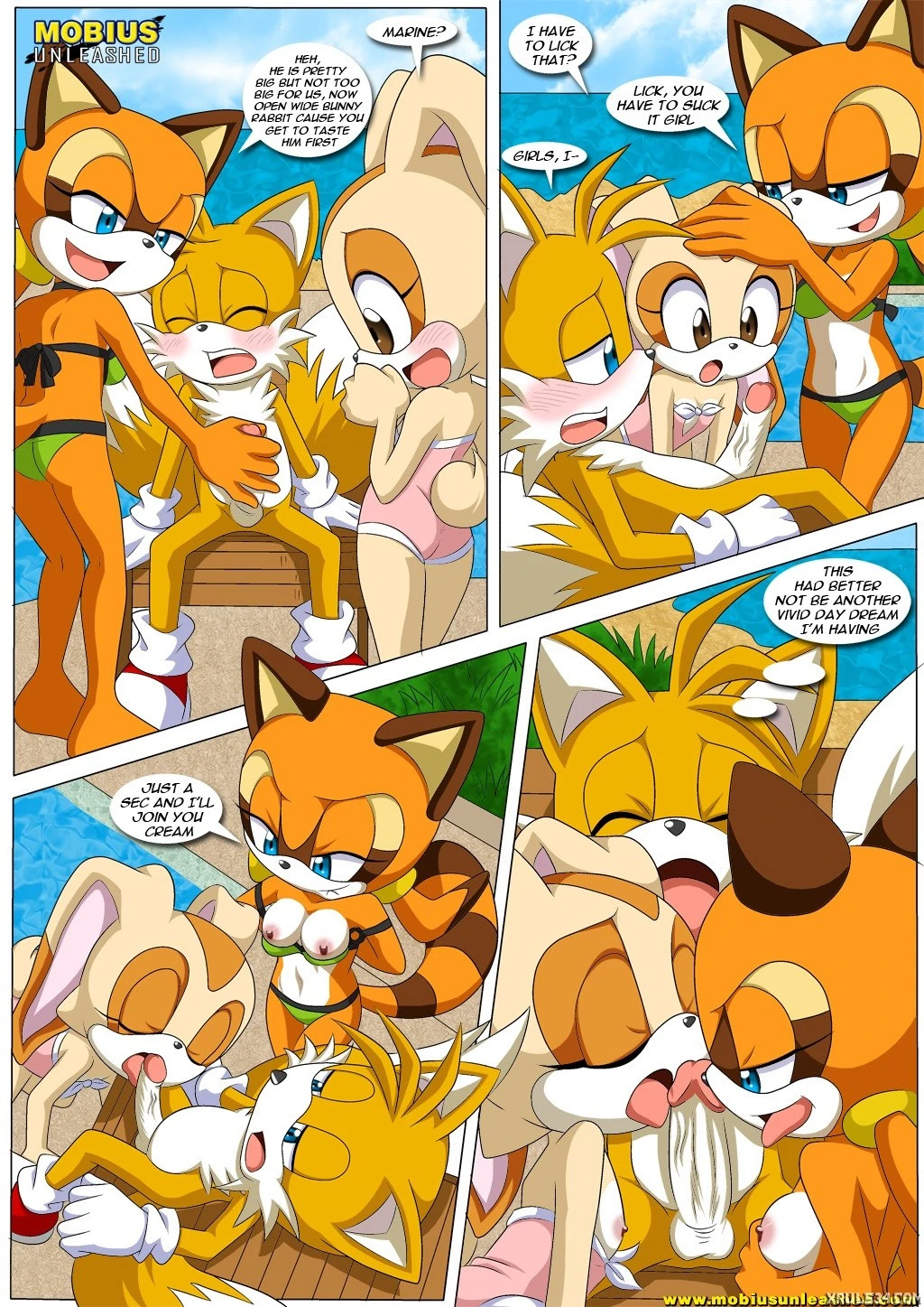 Poolside Fun porn comic picture 4