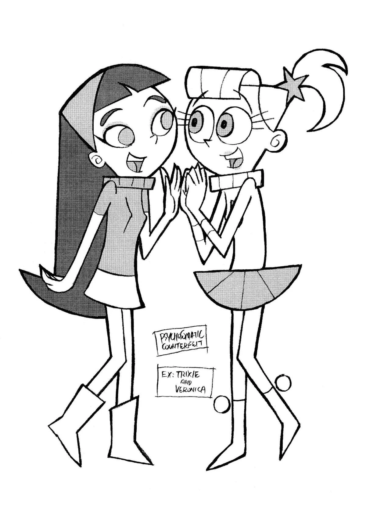 Psychosomatic Counterfeit Ex Trixie & Veronica hentai manga picture 23