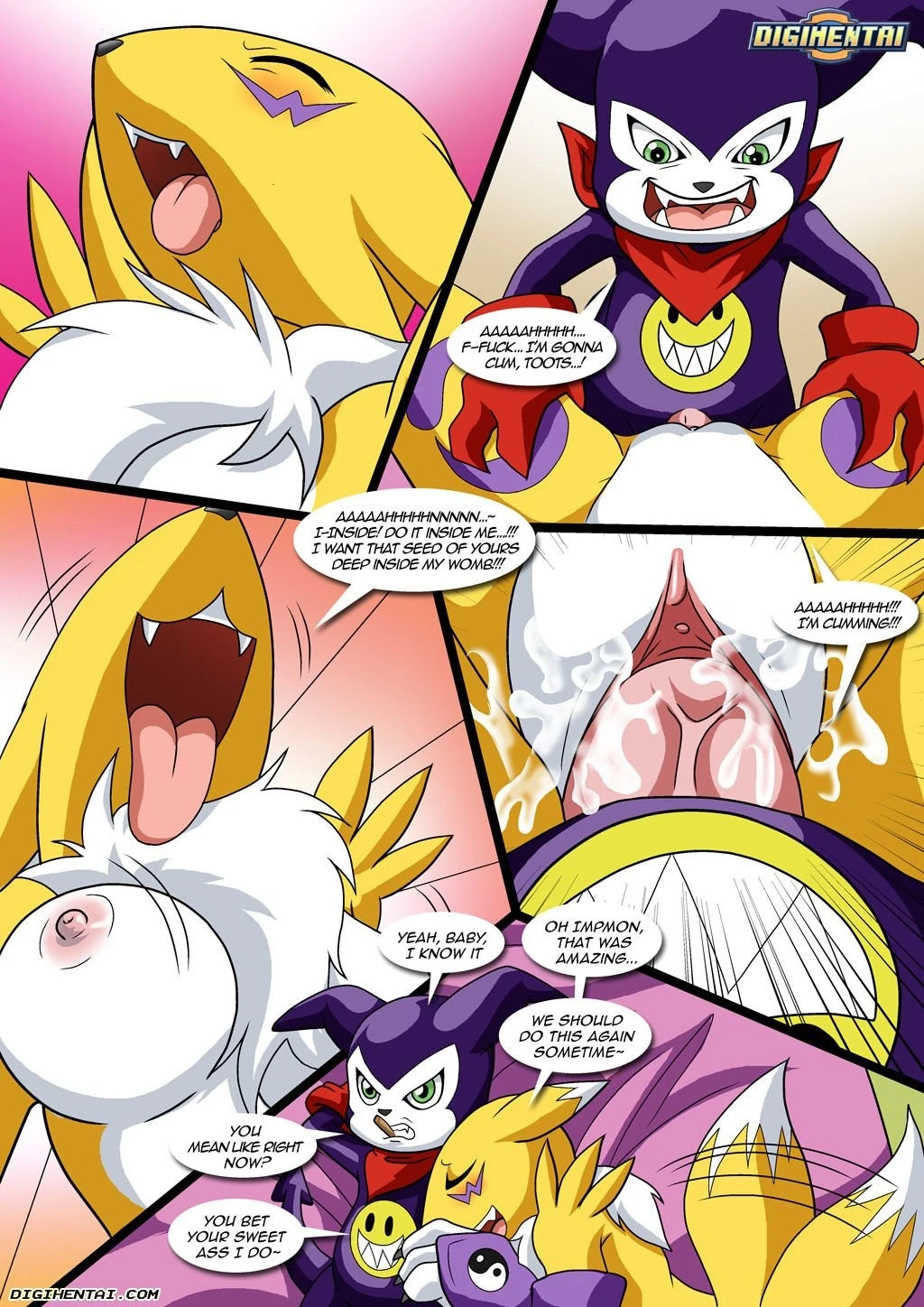 Renamon's First Time porn comic picture 18