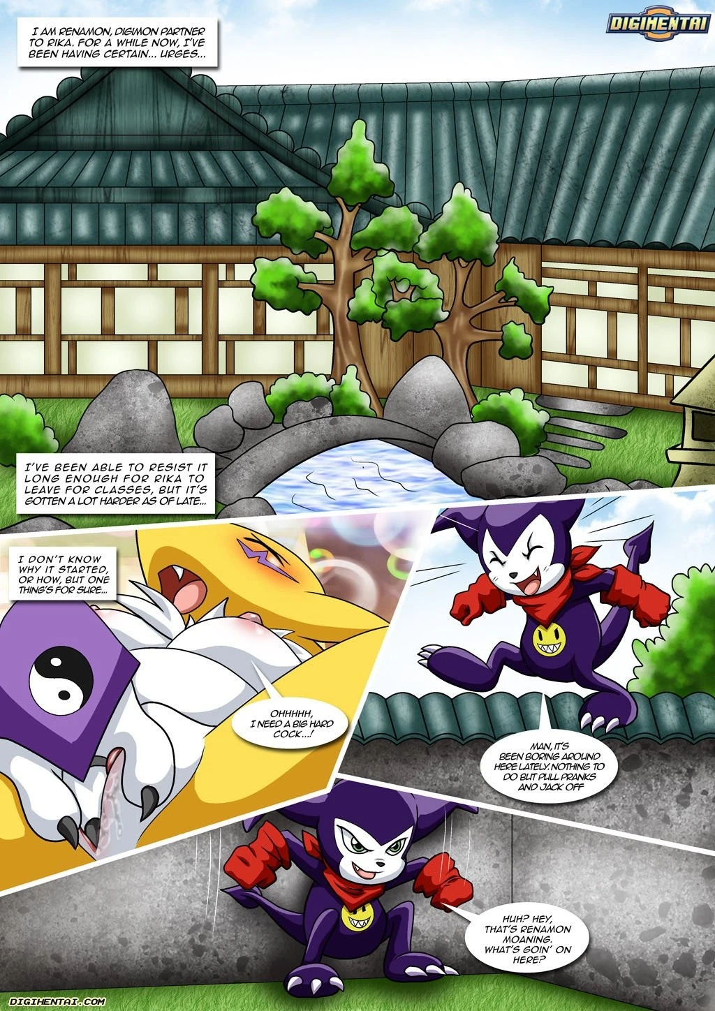 Renamon's First Time porn comic picture 2