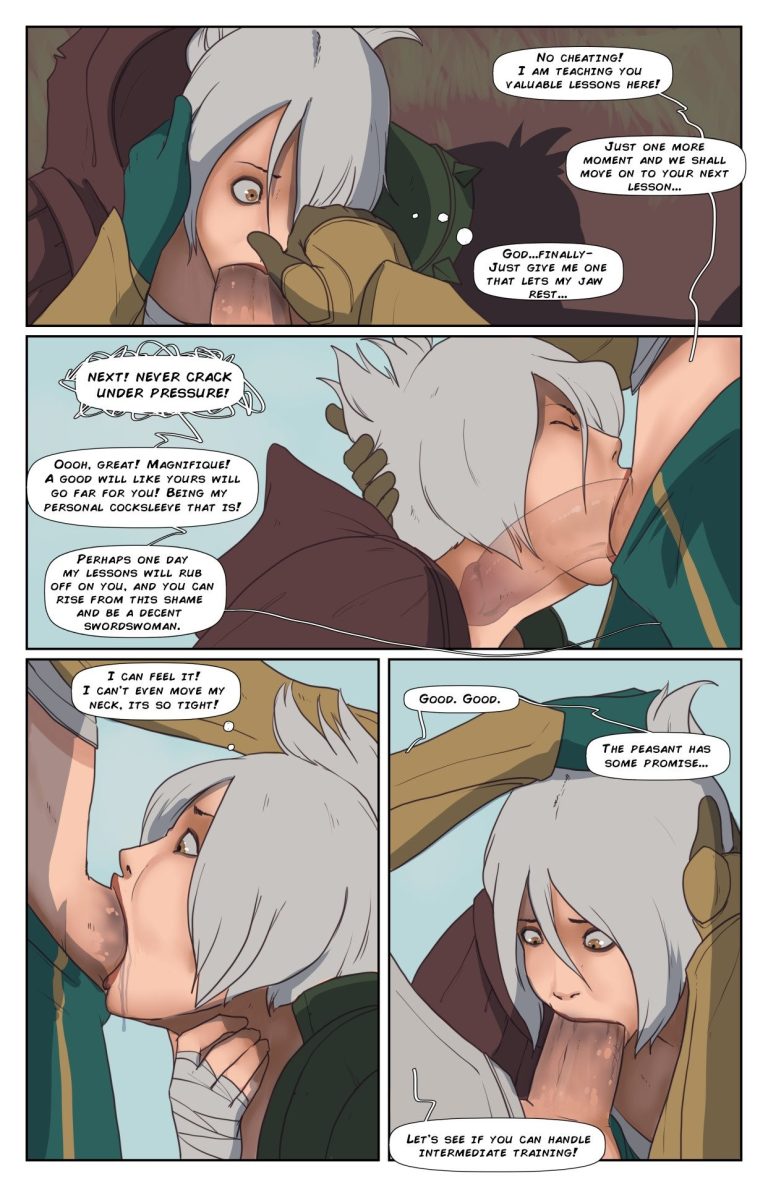Riven and Fiora porn comic picture 3