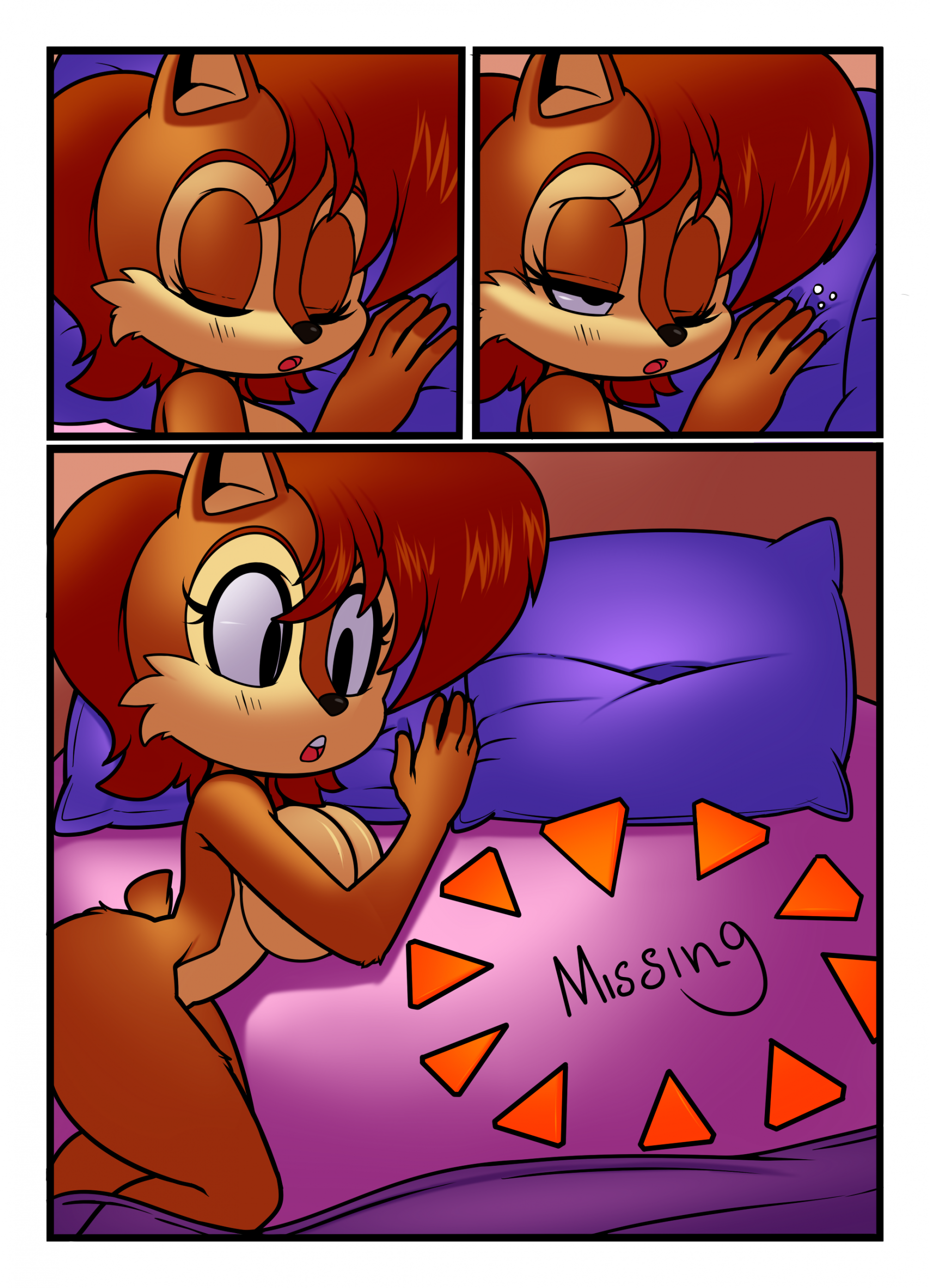 Sally's Christmas Morning porn comic picture 1