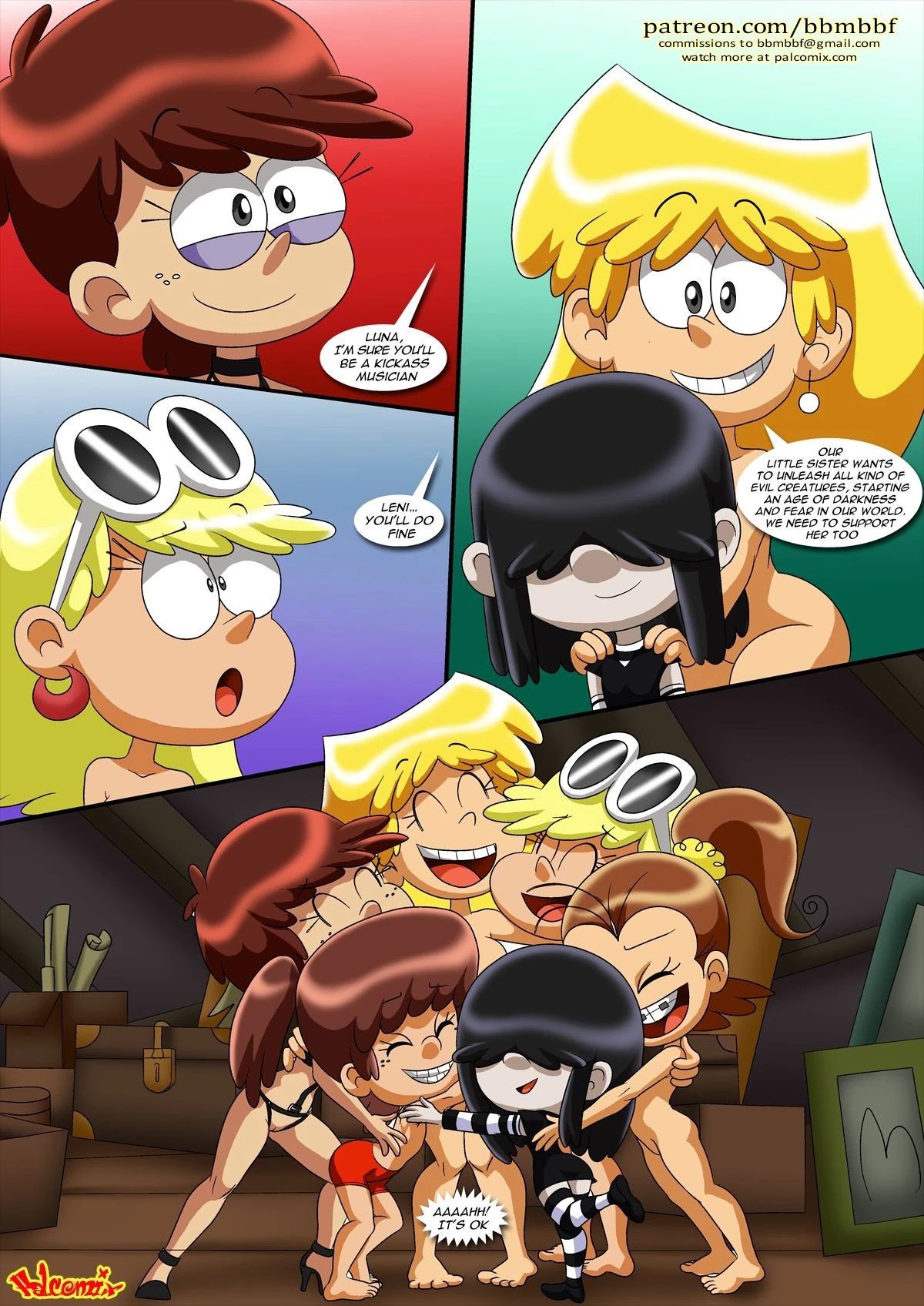 Six Sisters and a Portal porn comic picture 39