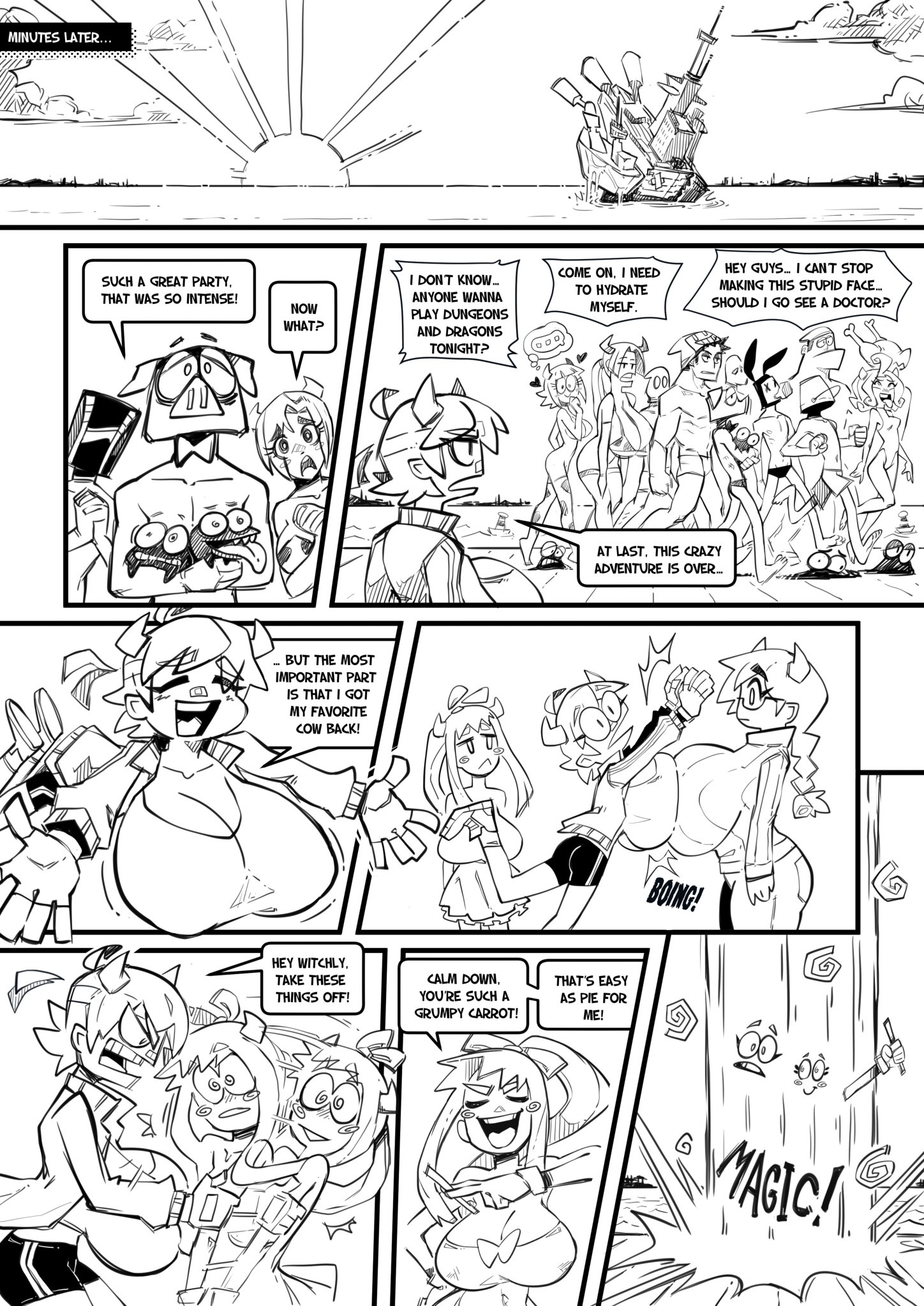 Skarpworld 10: Milk Crisis 4 - Gravity porn comic picture 30